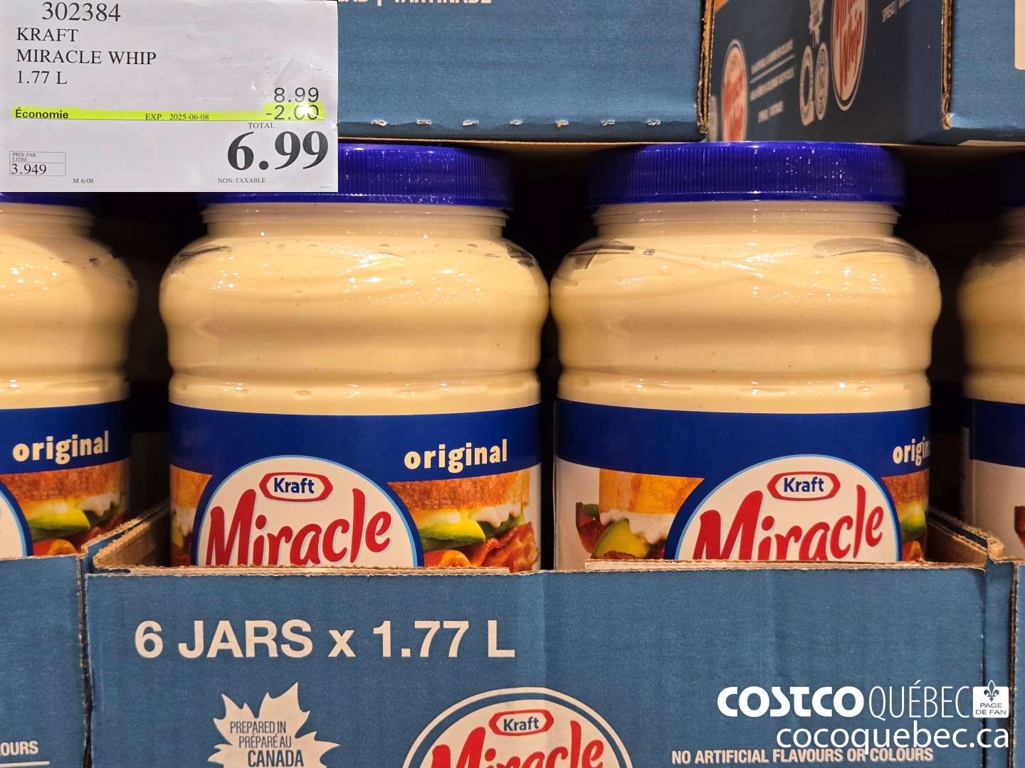 302384 KRAFT MIRACLE WHIP ($2.00 INSTANT SAVINGS EXPIRES ON 2025-06-08) $6.99