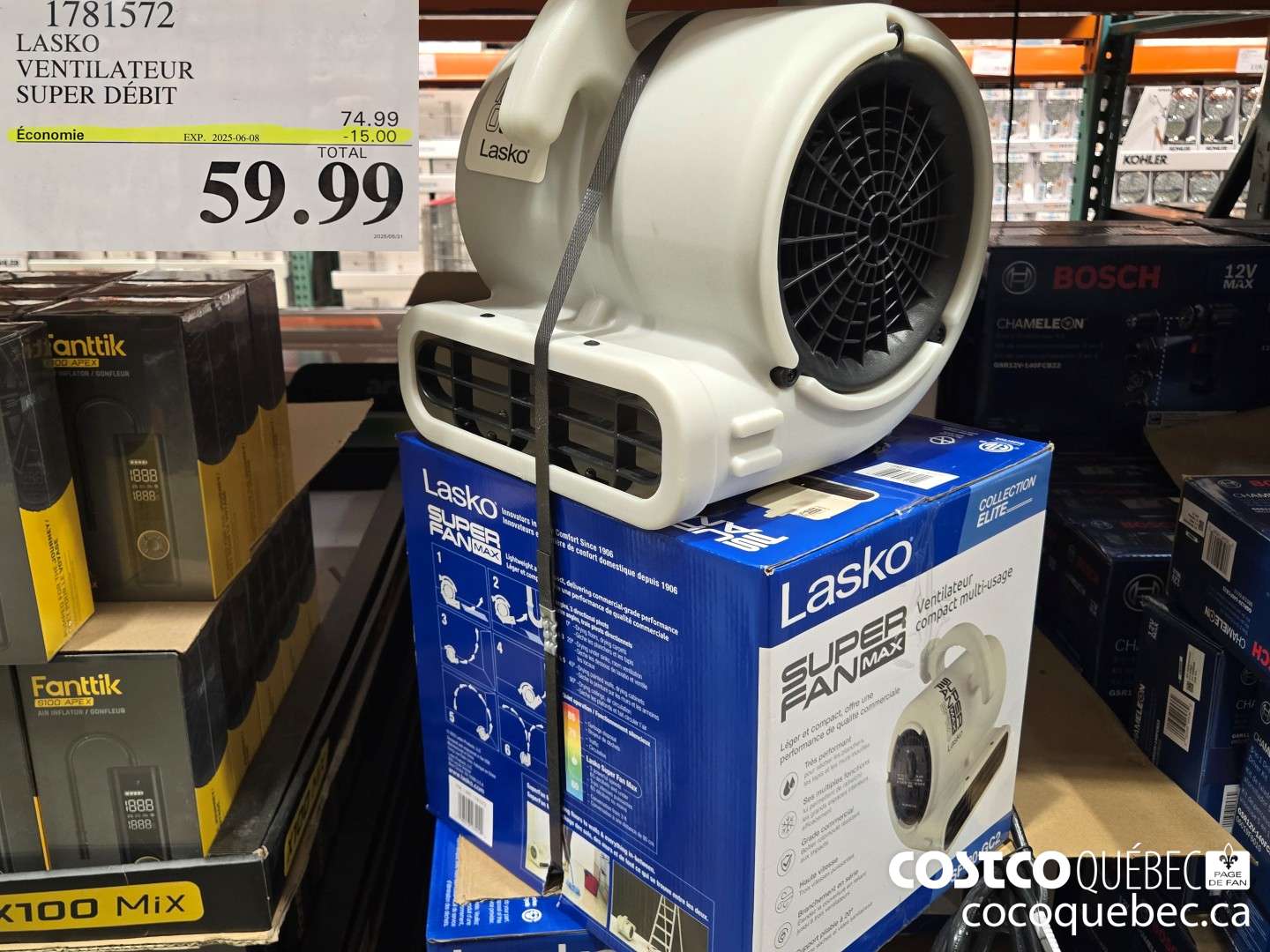 1781572 LASKO VENTILATEUR SUPER DEBIT  ($15.00 INSTANT SAVINGS EXPIRES ON 2025-06-08) $59.99