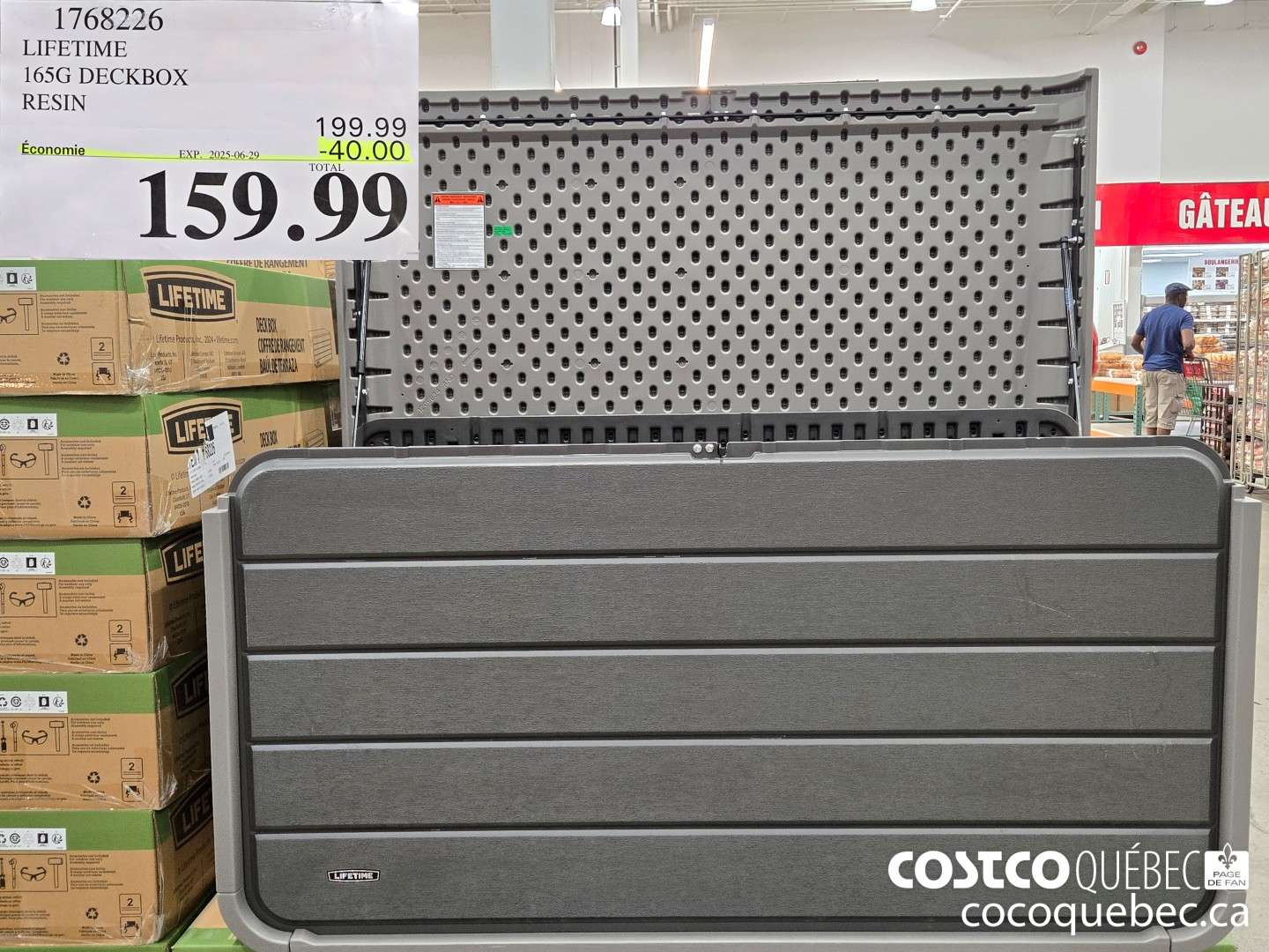 1768226 LIFETIME 165G DECKBOX RESIN  ($40.00 INSTANT SAVINGS EXPIRES ON 2025-06-29) $159.99