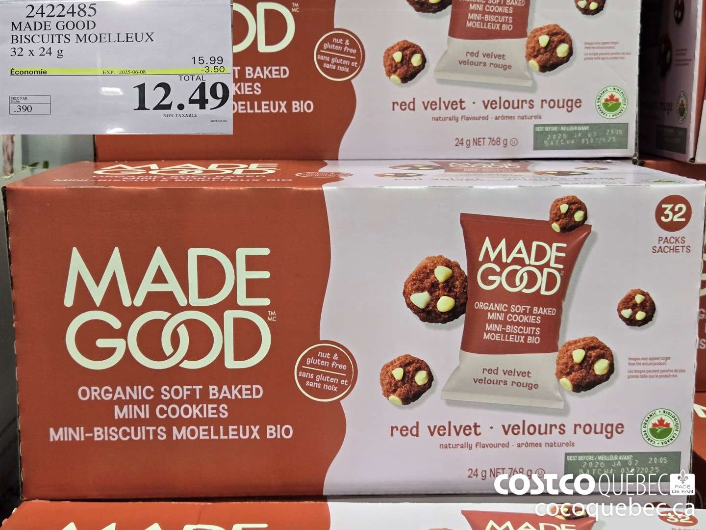 2422485 MADE GOOD BISCUITS MOELLEUX  ($3.50 INSTANT SAVINGS EXPIRES ON 2025-06-08) $12.49