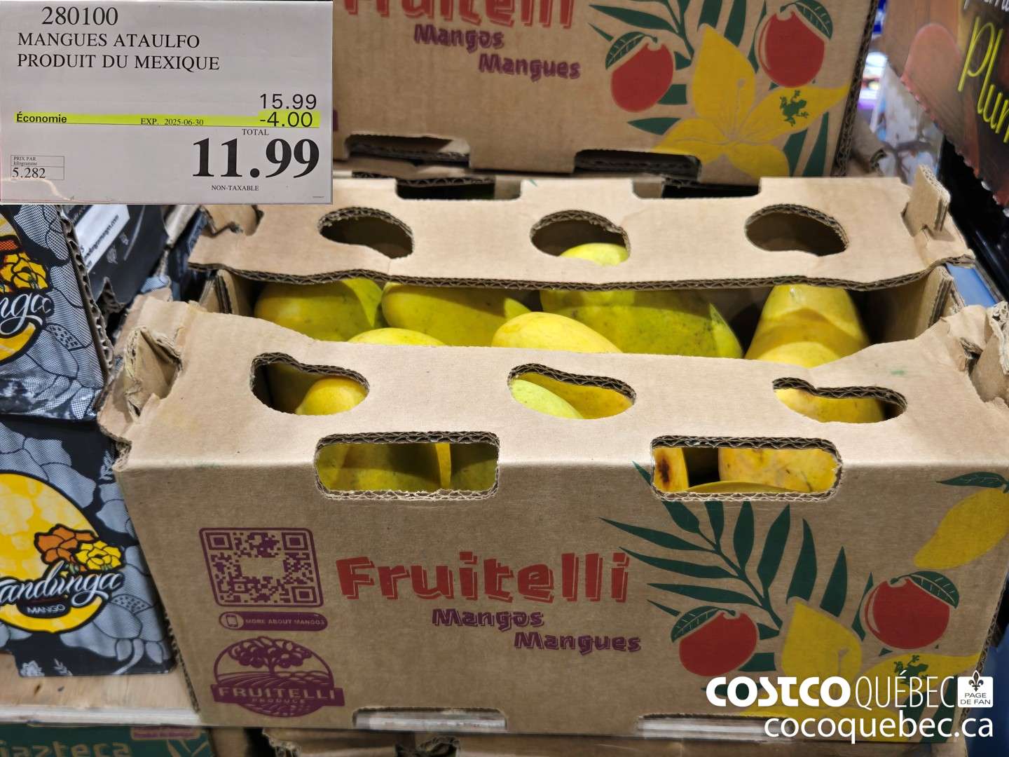 280100 MANGUES ATAULFO PRODUIT DU MEXIQUE  ($4.00 INSTANT SAVINGS EXPIRES ON 2025-06-30) $11.99