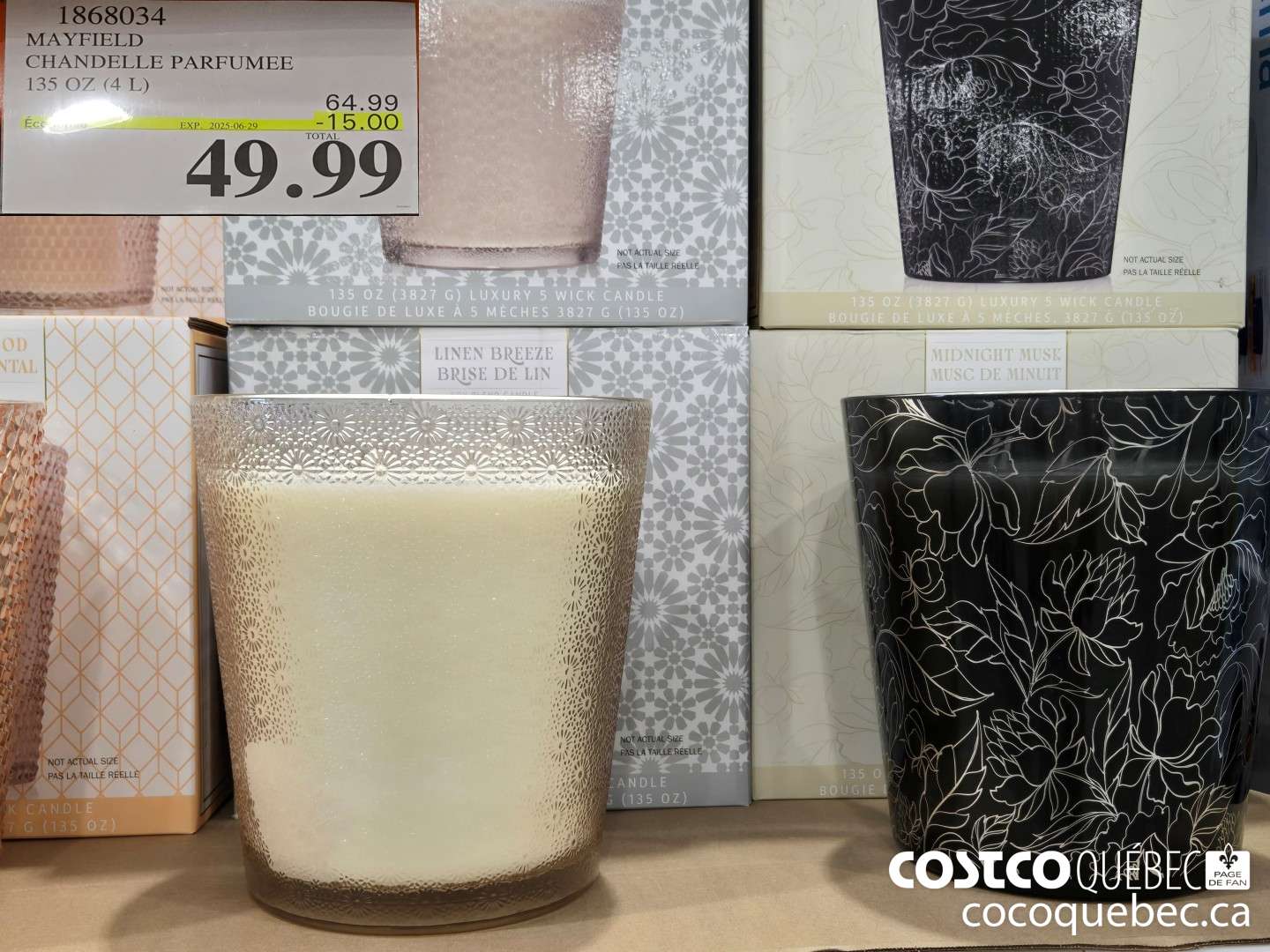 1868034 MAYFIELD CHANDELLE PARFUMEE 135 OZ (4 L)  ($15.00 INSTANT SAVINGS EXPIRES ON 2025-06-29) $49.99