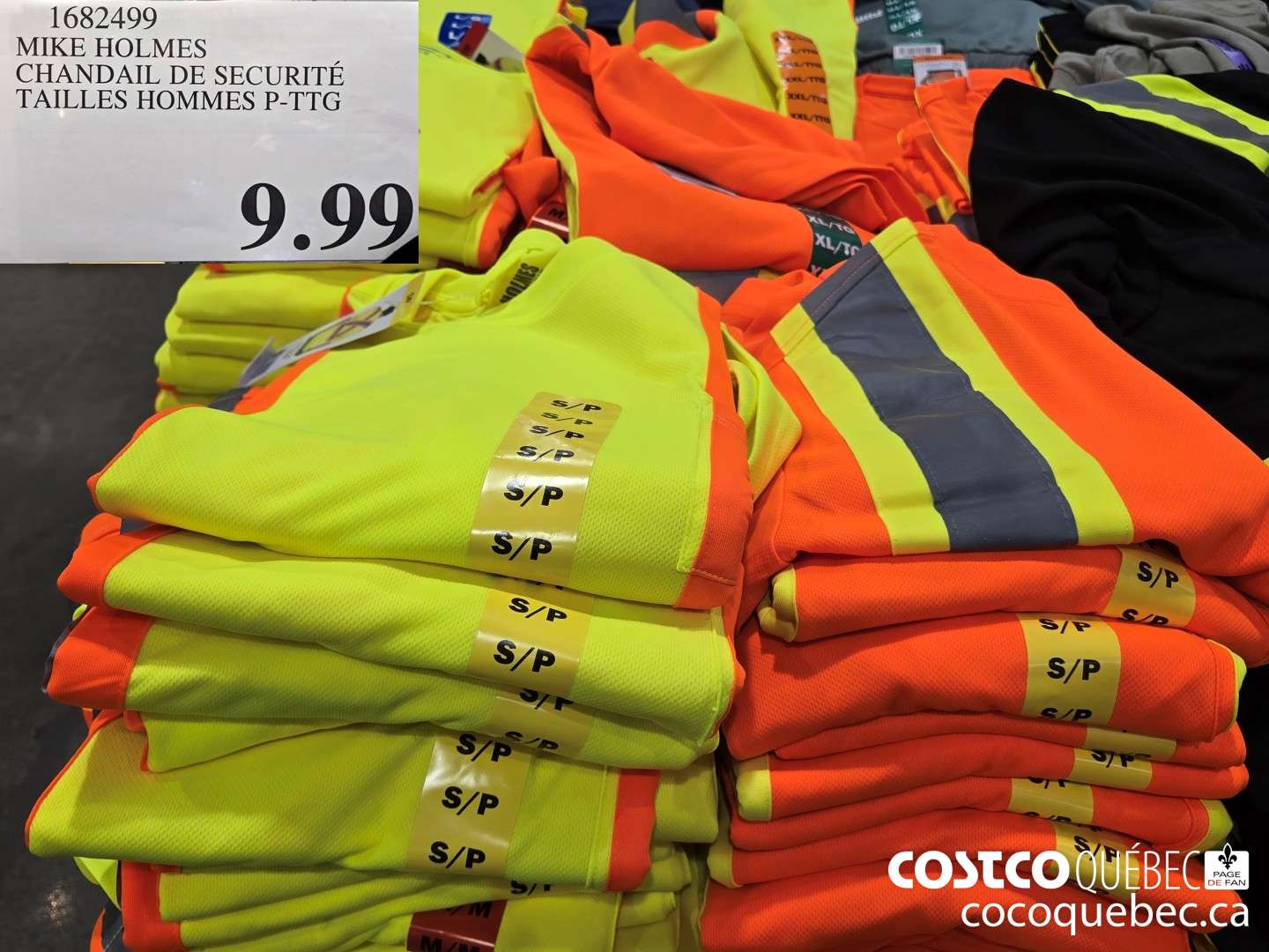 1682499 MIKE HOLMES CHANDAIL DE SECURITE TAILLES HOMMES P-TTG  $9.99