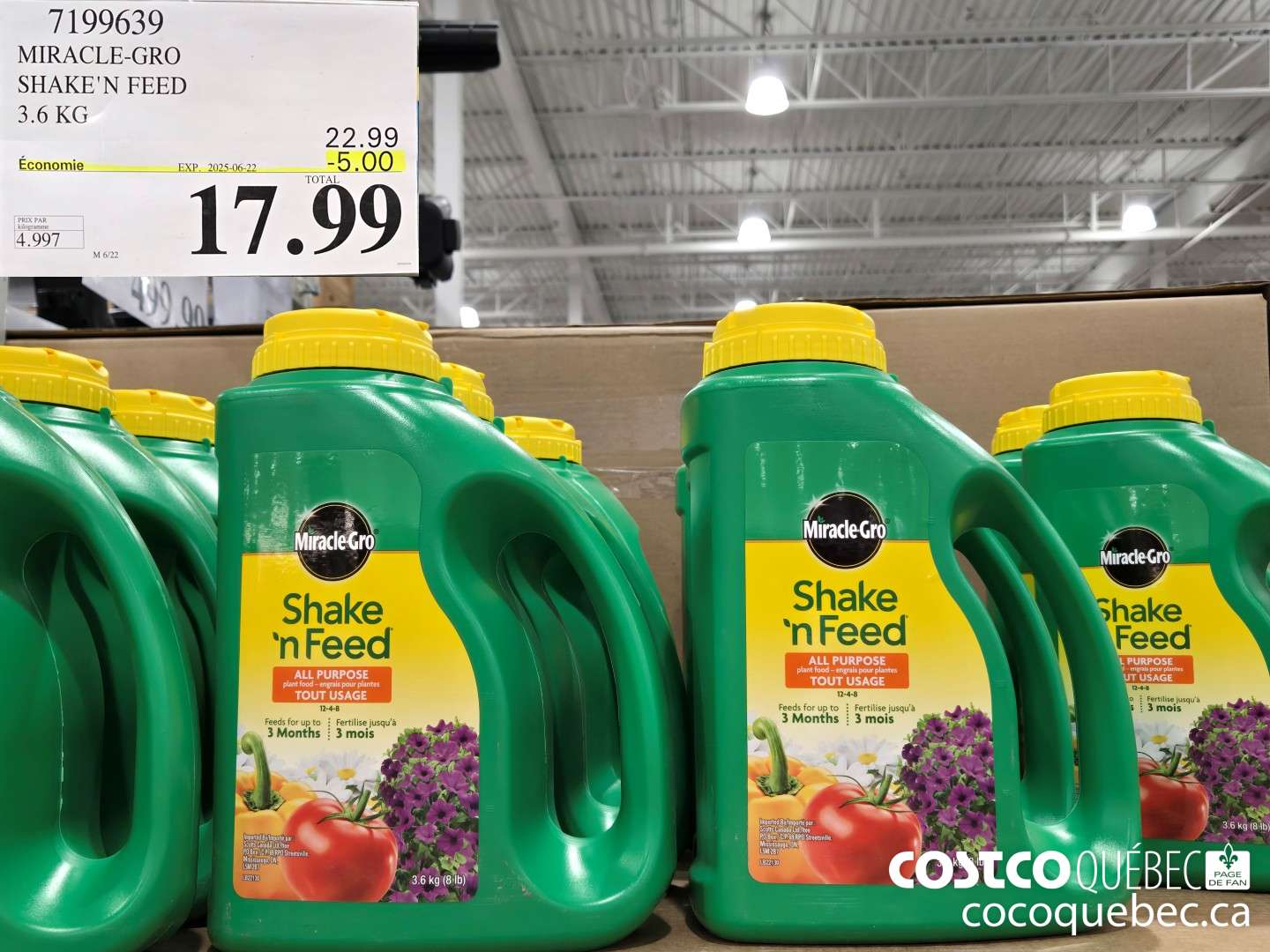 7199639 MIRACLE-GRO SHAKE'N FEED  ($5.00 INSTANT SAVINGS EXPIRES ON 2025-06-22) $17.99