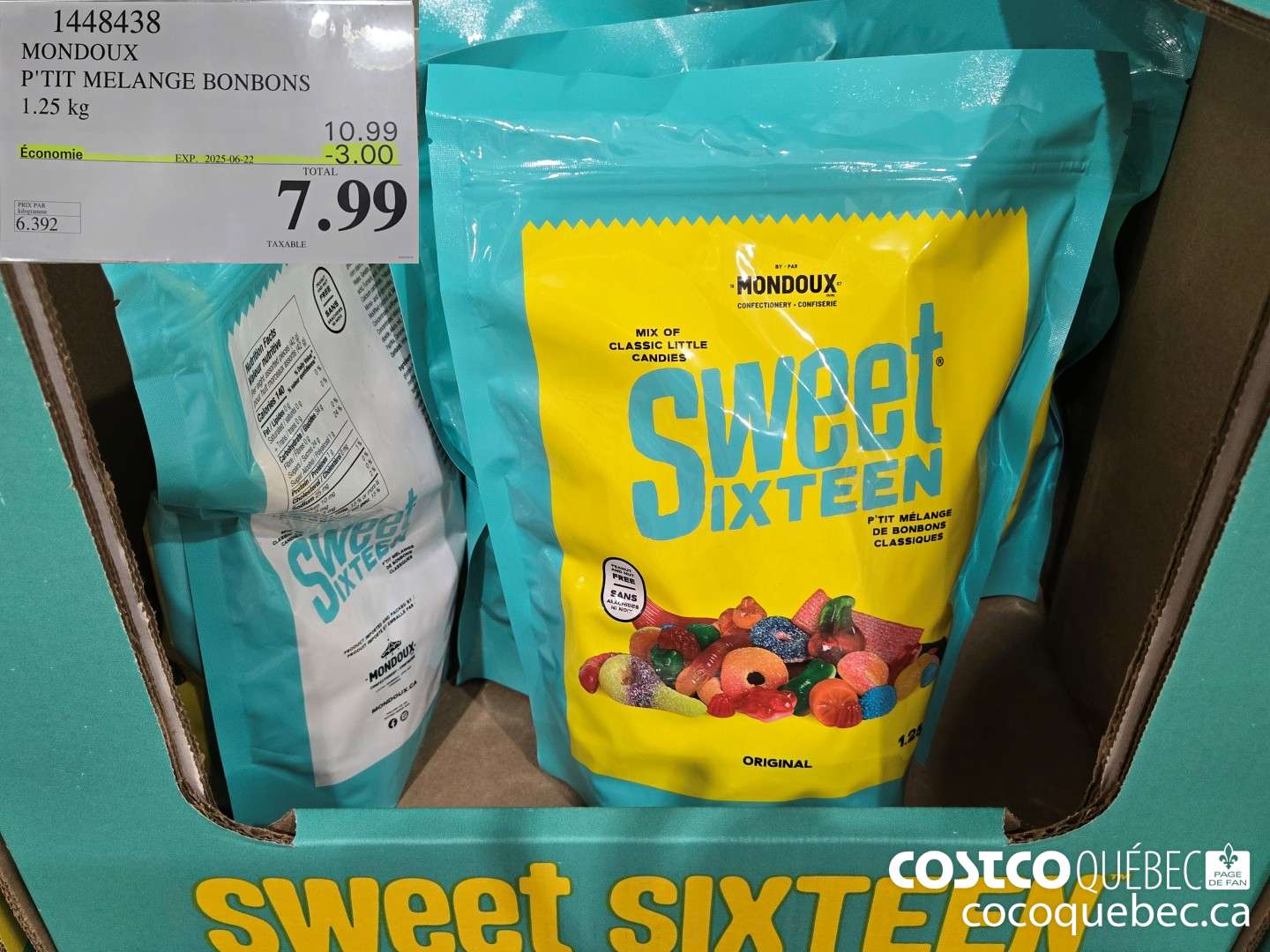 1448438 MONDOUX P'TIT MELANGE BONBONS TAXABLE  ($3.00 INSTANT SAVINGS EXPIRES ON 2025-06-22) $7.99