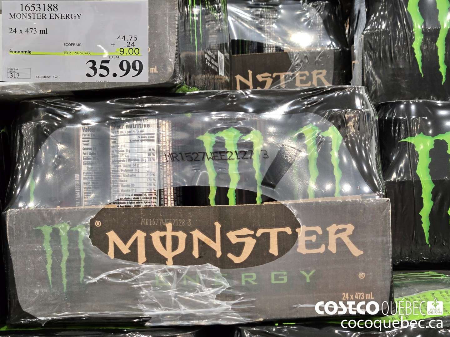 1653188 MONSTER ENERGY  ($9.00 INSTANT SAVINGS EXPIRES ON 2025-07-06) $35.99