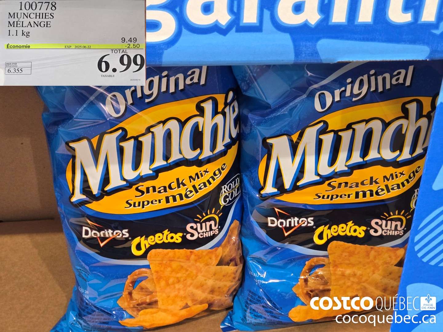 100775 MUNCHIES MELANGE 2025/06/1  (EXPIRES ON 2025-06-22) $6.99