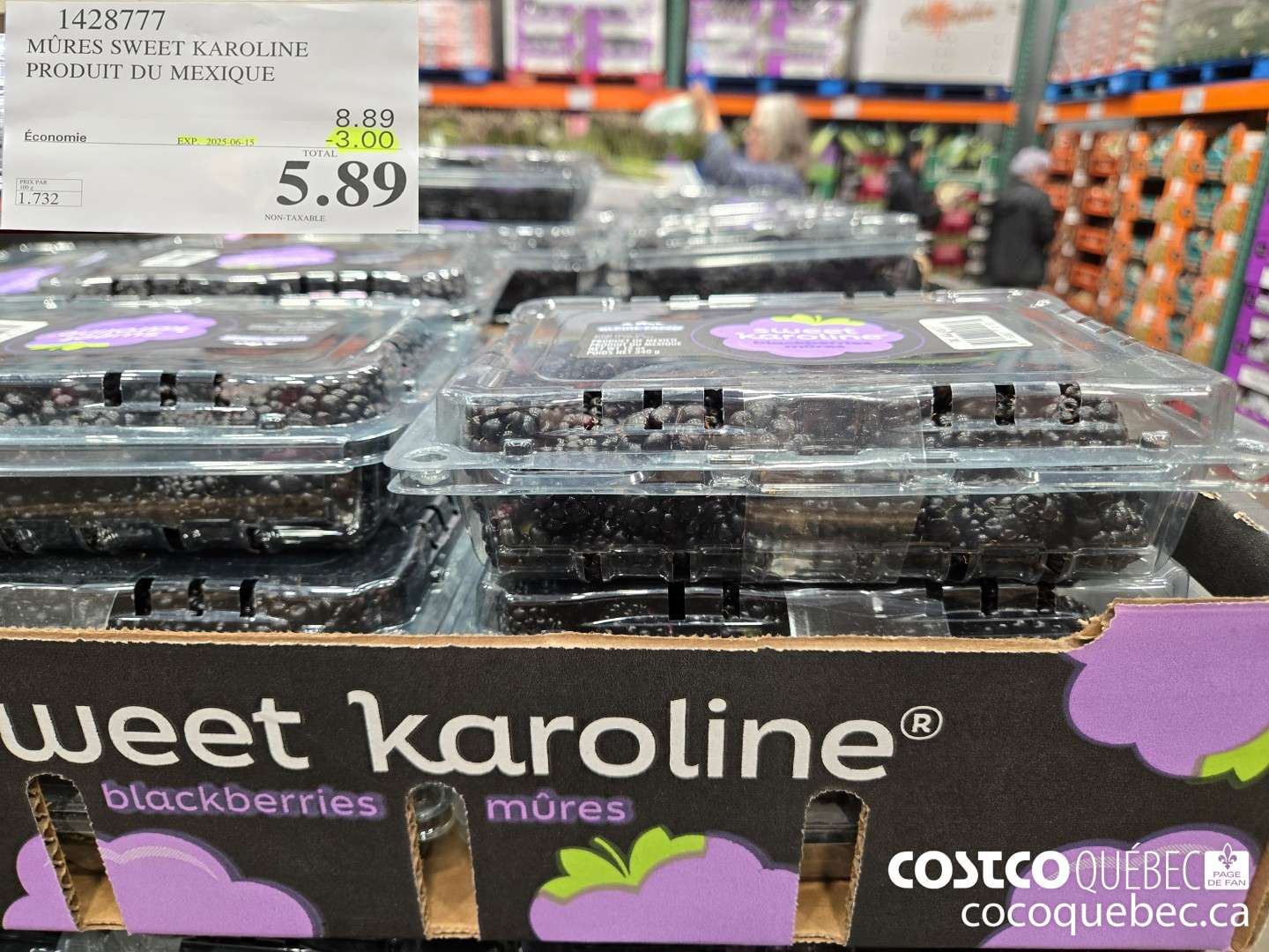 1428777 MURES SWEET KAROLINE PRODUIT DU MEXIQUE  ($3.00 INSTANT SAVINGS EXPIRES ON 2025-06-15) $5.89