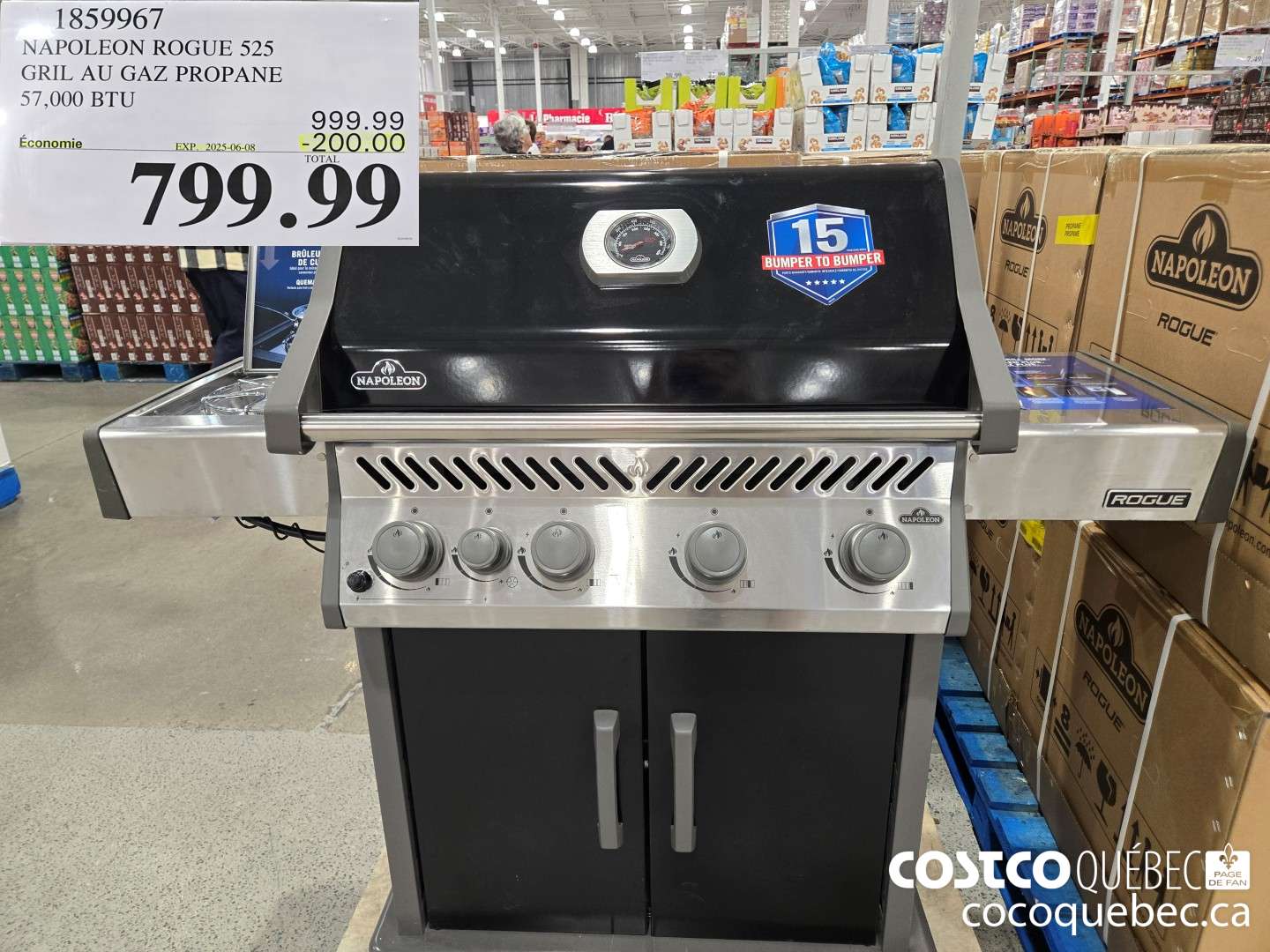 1859967 NAPOLEON ROGUE 525 PROPANE ($200.00 INSTANT SAVINGS EXPIRES ON 2025-06-08) $799.99