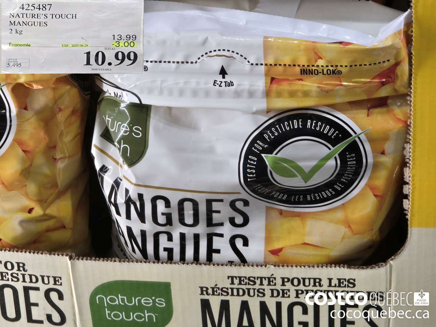 425487 NATURE'S TOUCH MANGUES 2 kg  (EXPIRES ON 2025-06-29) $10.99