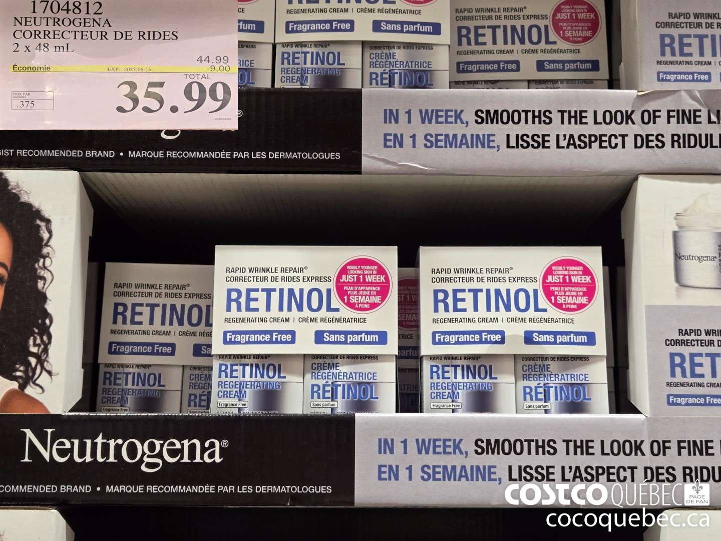 1704812 NEUTROGENA CORRECTEUR DE RIDES 2x 48 mL  ($9.00 INSTANT SAVINGS EXPIRES ON 2025-05-04) $35.99