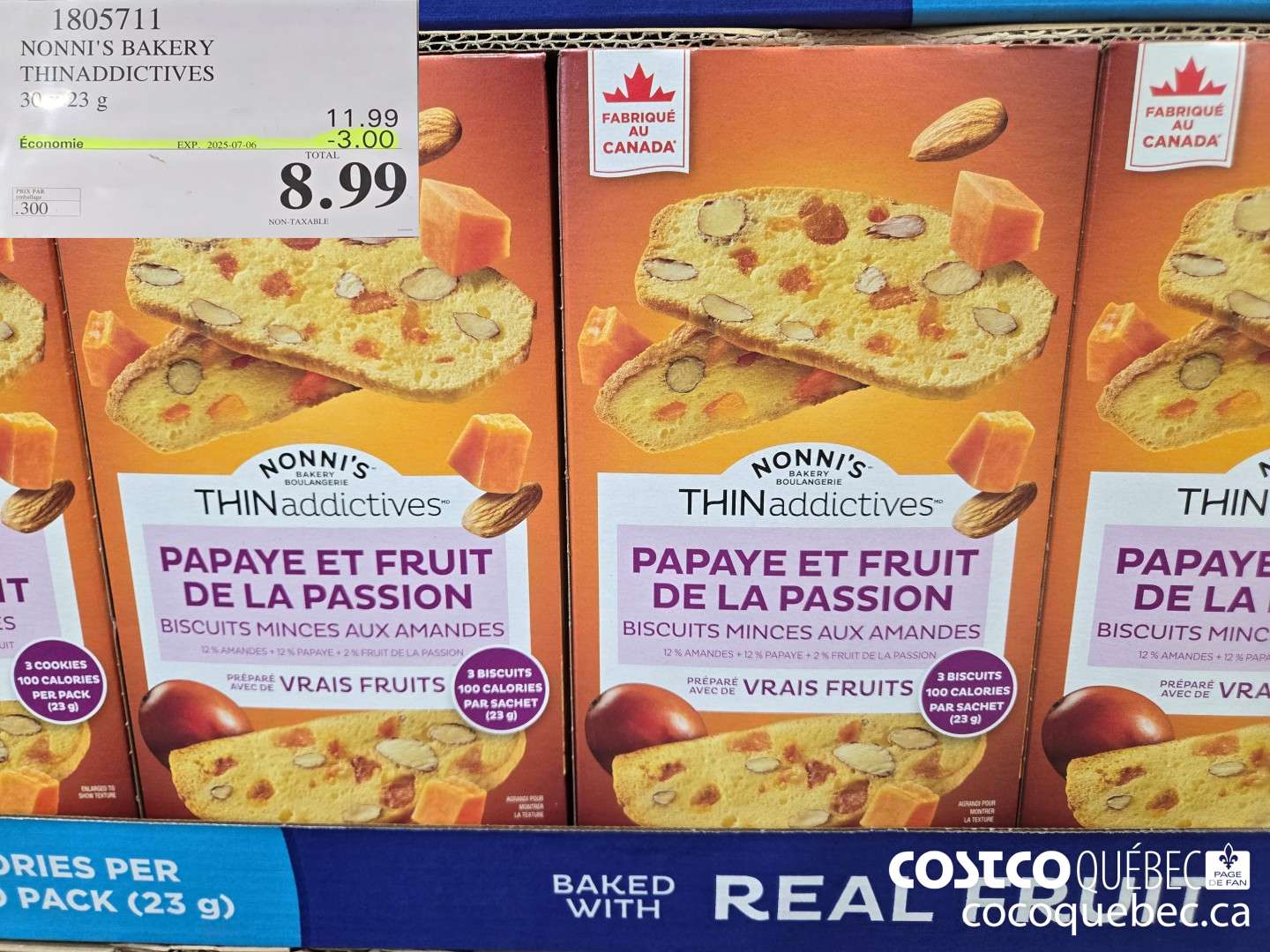 1805711 NONNI'S BAKERY THINADDICTIVES  ($3.00 INSTANT SAVINGS EXPIRES ON 2025-07-06) $8.99