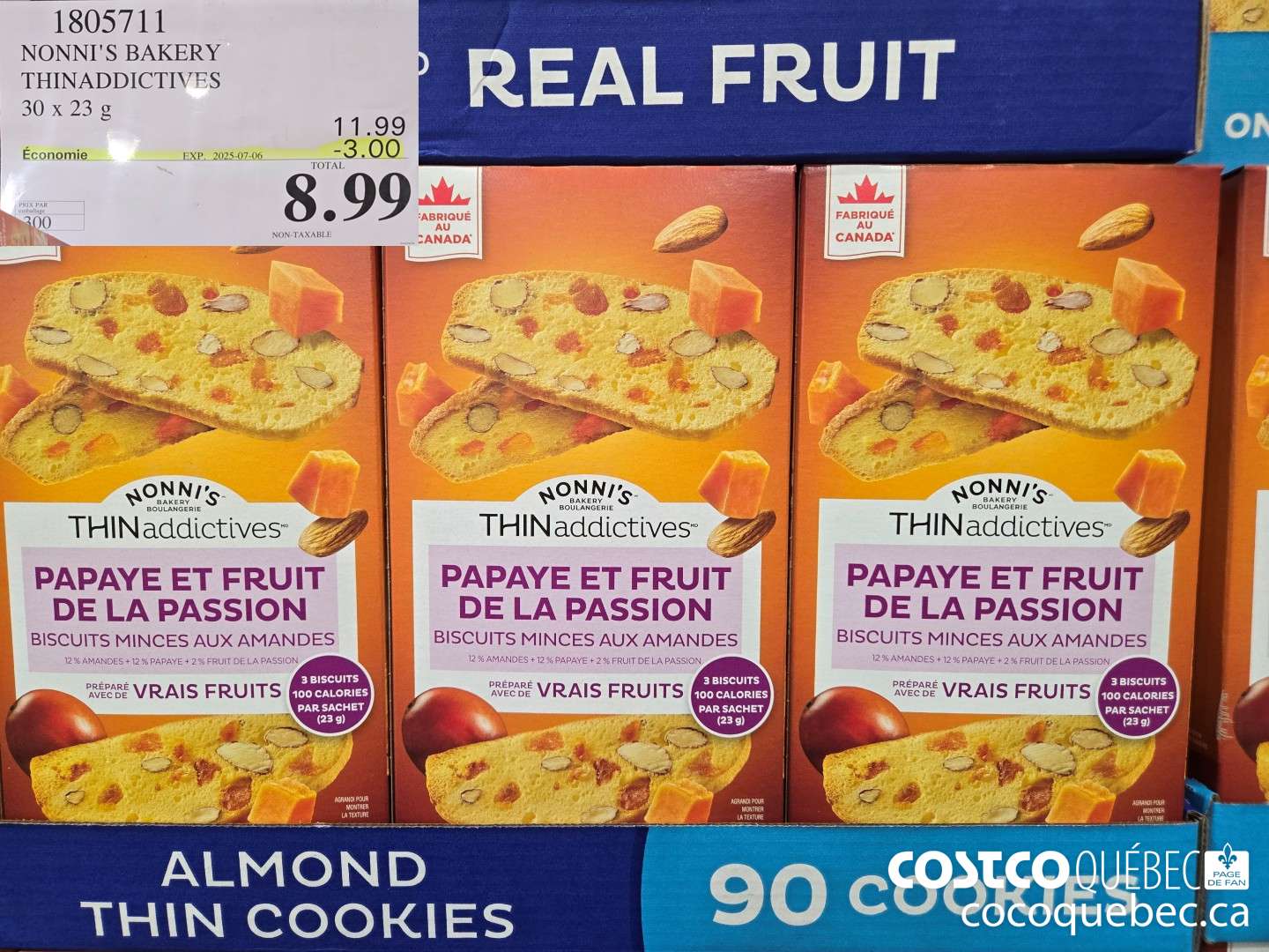 1805711 NONNI'S BAKERY THINADDICTIVES  ($3.00 INSTANT SAVINGS EXPIRES ON 2025-07-06) $8.99