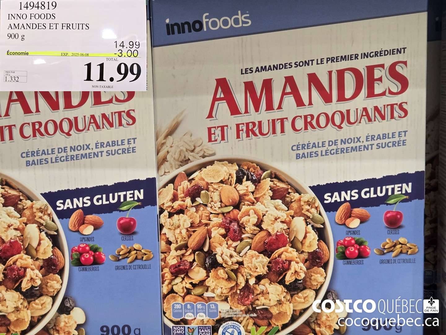 1494819 NO FOODS MANDES ET FRUITS  ($3.00 INSTANT SAVINGS EXPIRES ON 2025-06-08) $11.99