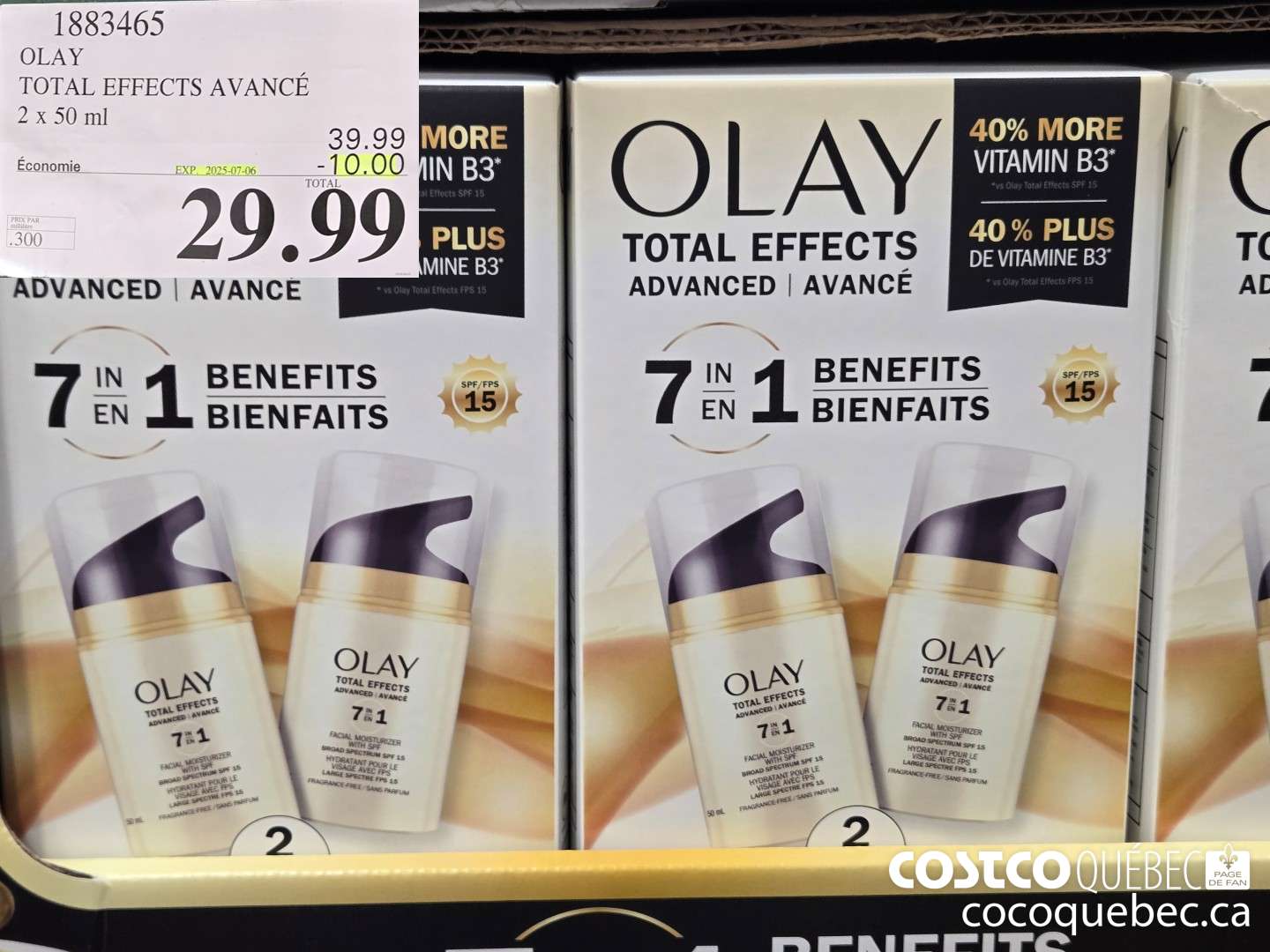 1883465 OLAY TOTAL EFFECTS AVANCE  ($10.00 INSTANT SAVINGS EXPIRES ON 2025-07-06) $29.99