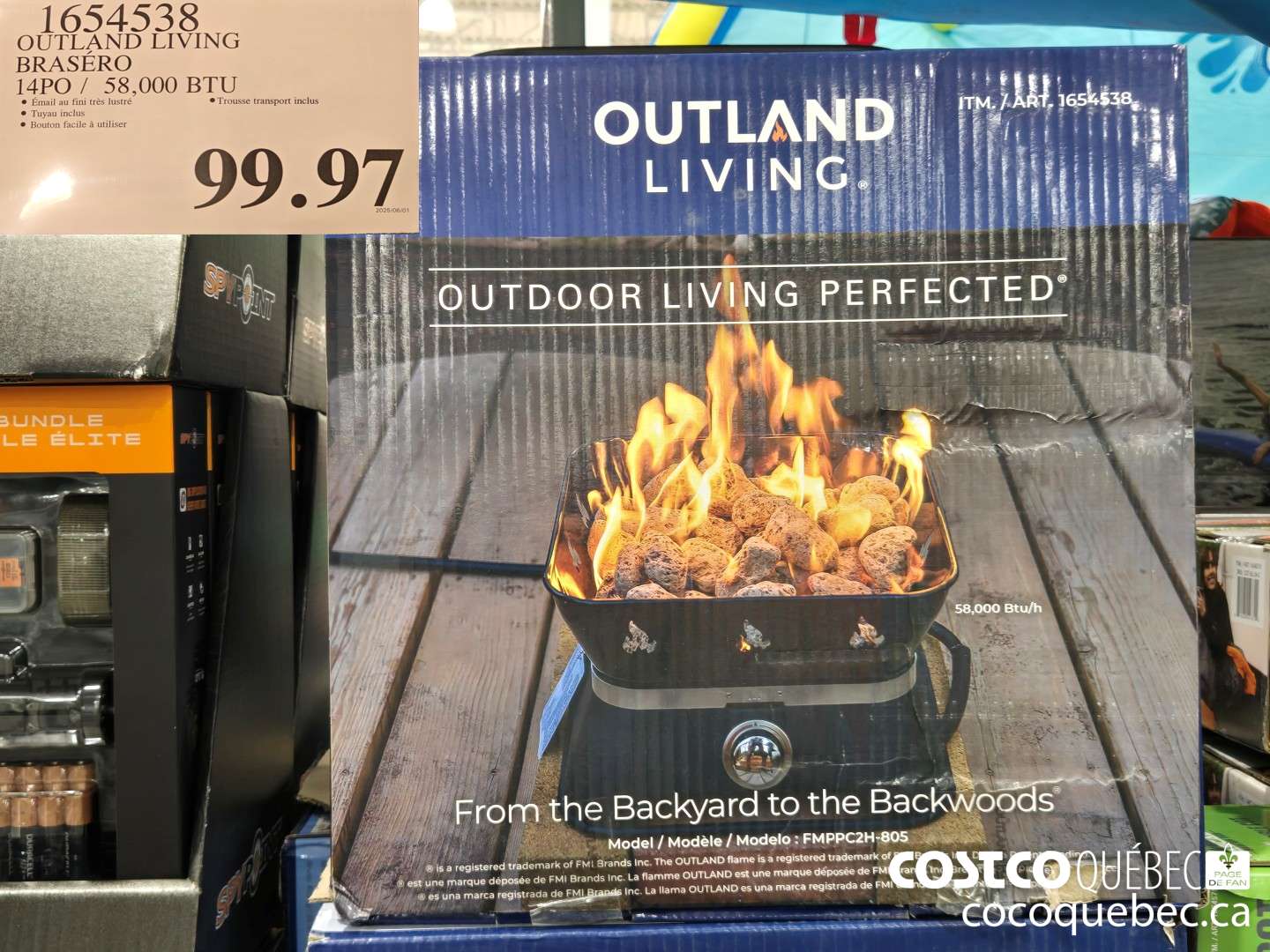 1654538 OUTLAND LIVING BRASERO  $99.97