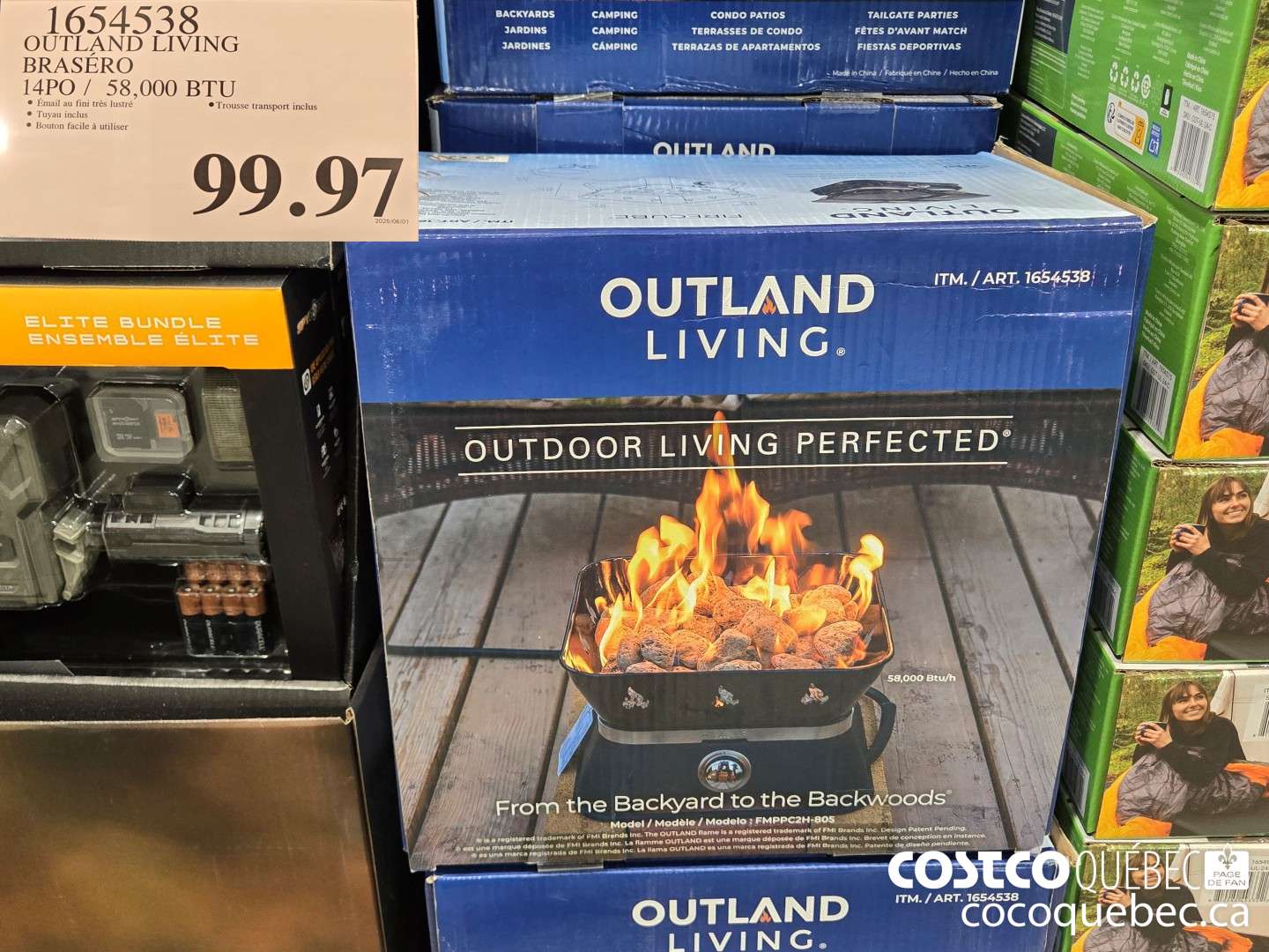 1654538 OUTLAND LIVING BRASERO  $99.97