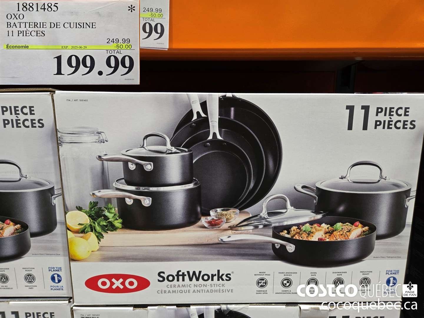 1881485 OXO BATTERIE DE CUISINE 11 PIECES  ($50.00 INSTANT SAVINGS EXPIRES ON 2025-06-29) $199.99