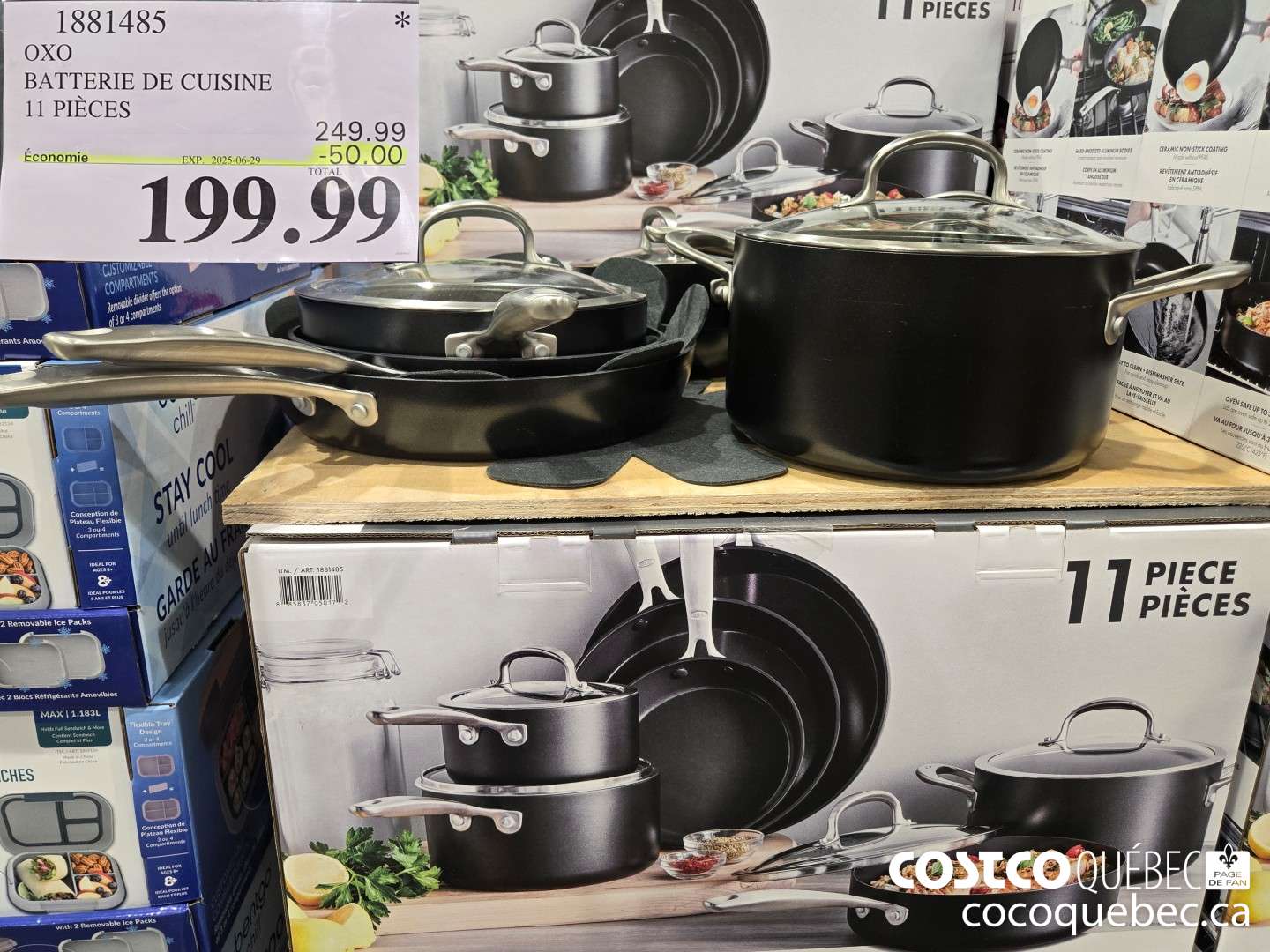 1881485 OXO BATTERIE DE CUISINE 11 PIECES  ($50.00 INSTANT SAVINGS EXPIRES ON 2025-06-29) $199.99