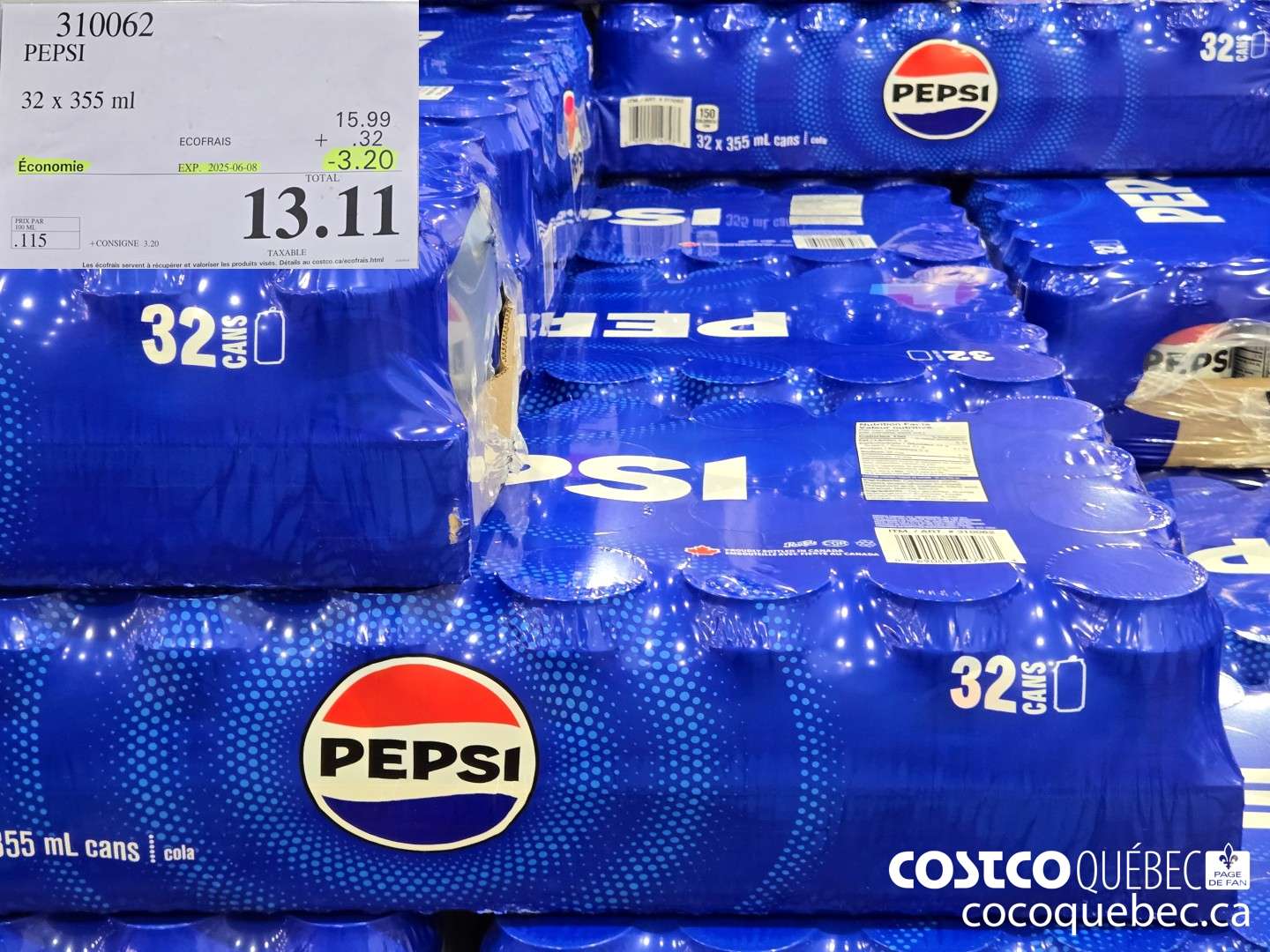 310062 PEPSI  ($3.20 INSTANT SAVINGS EXPIRES ON 2025-06-08) $13.11