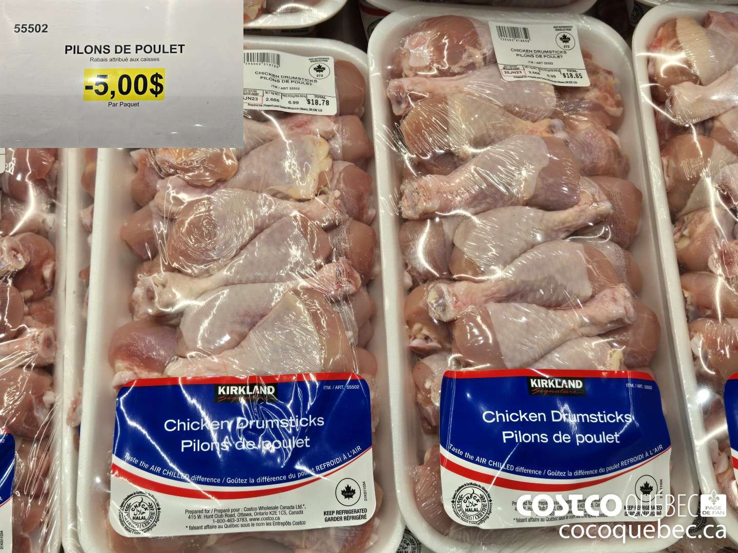 99502 PILONS DE POULET Par Paquet  ($5.00 INSTANT SAVINGS)