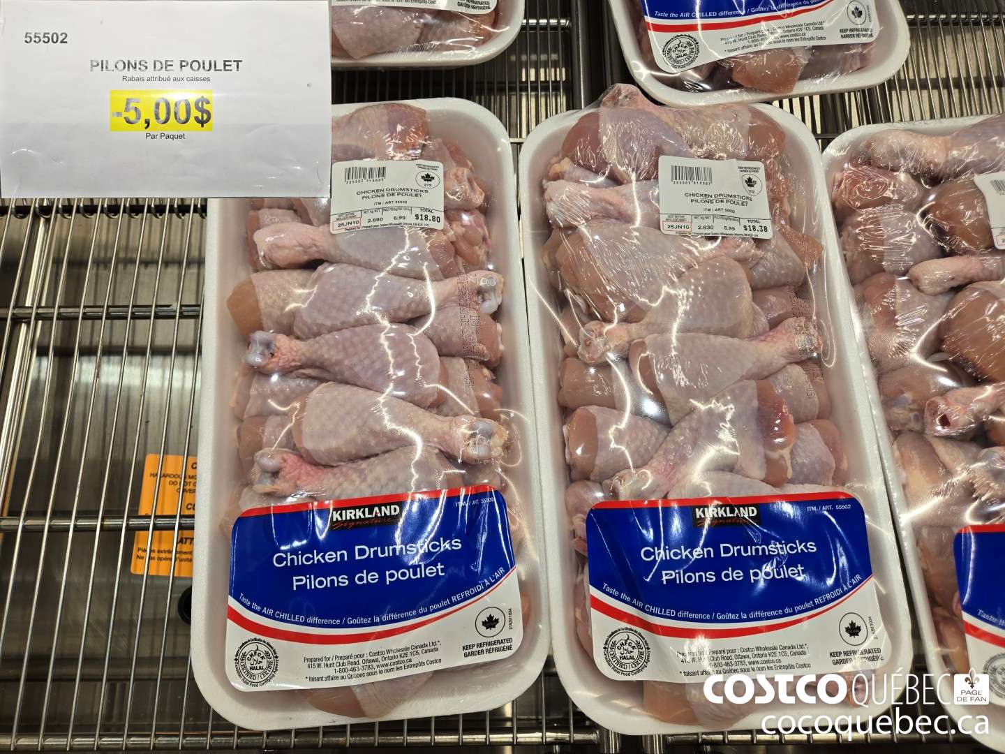 55502 PILONS DE POULET  ($5.00 INSTANT SAVINGS)