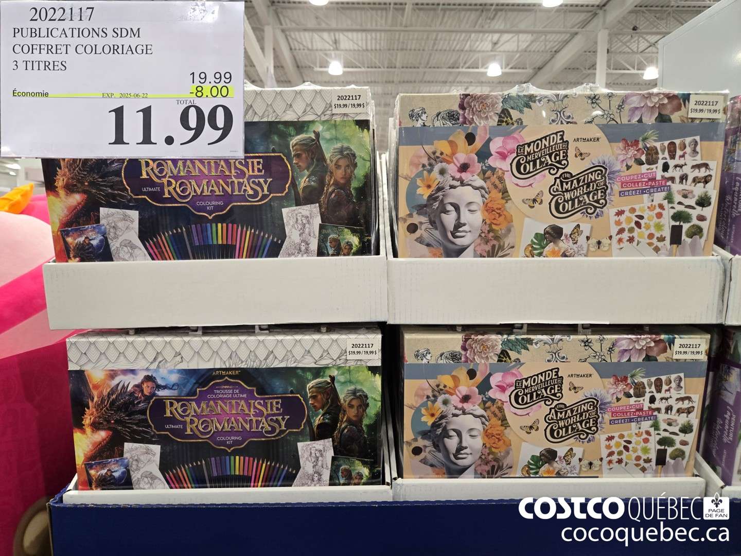 2022117 PUBLICATIONS SDM COFPFRET COLORIAGE 3 TITRES  ($8.00 INSTANT SAVINGS EXPIRES ON 2025-06-22) $11.99