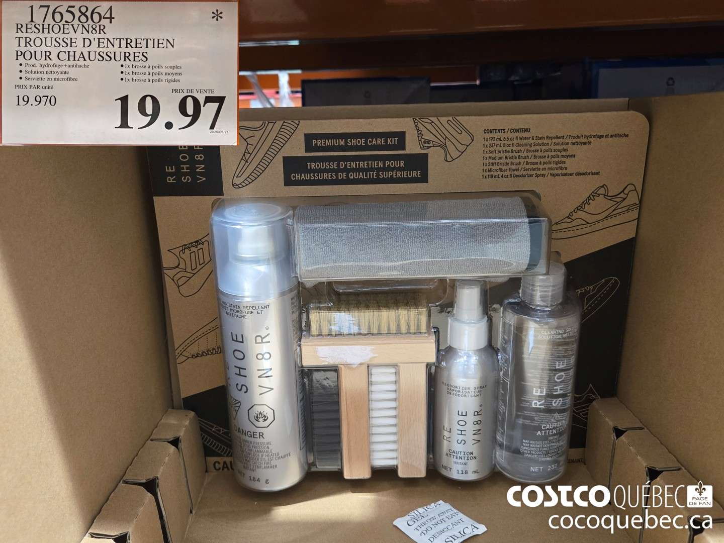 1765864 RESHOEVN8R TROUSSE D'ENTRETIEN POUR CHAUSSURES  $19.97