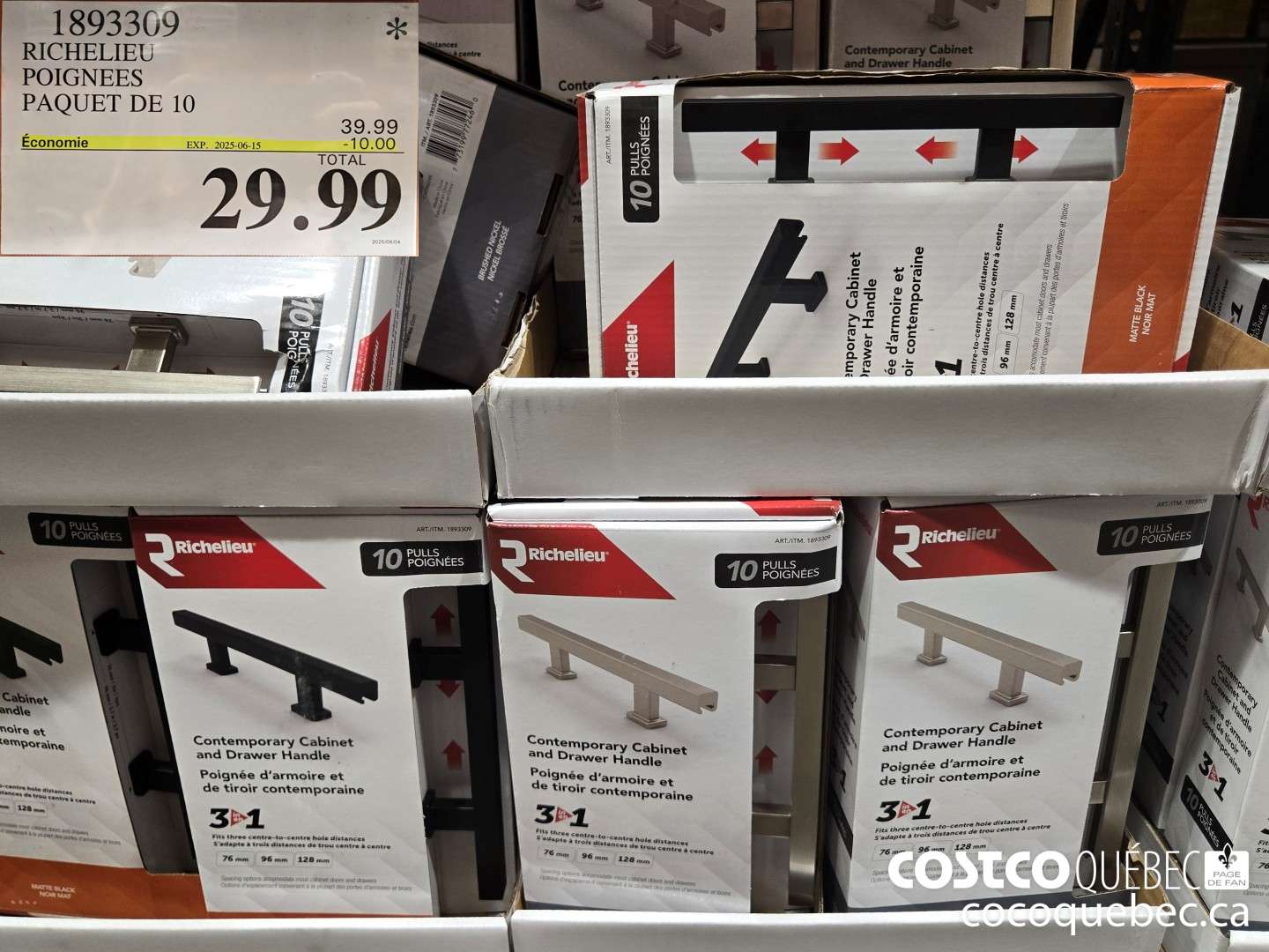 1893309 RICHELIEU POIGNEES PAQUET DE 10  ($10.00 INSTANT SAVINGS EXPIRES ON 2025-06-15) $29.99