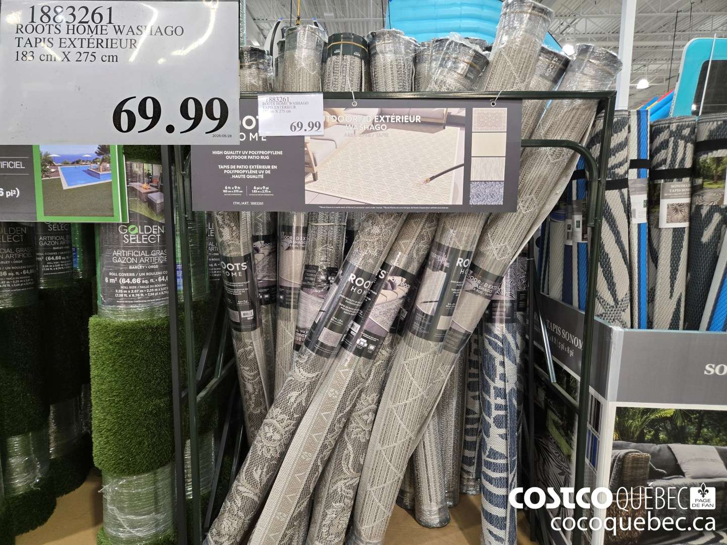 1883261 ROOTS HOME WASIAGO TAPIS EXTERIEUR  $69.99