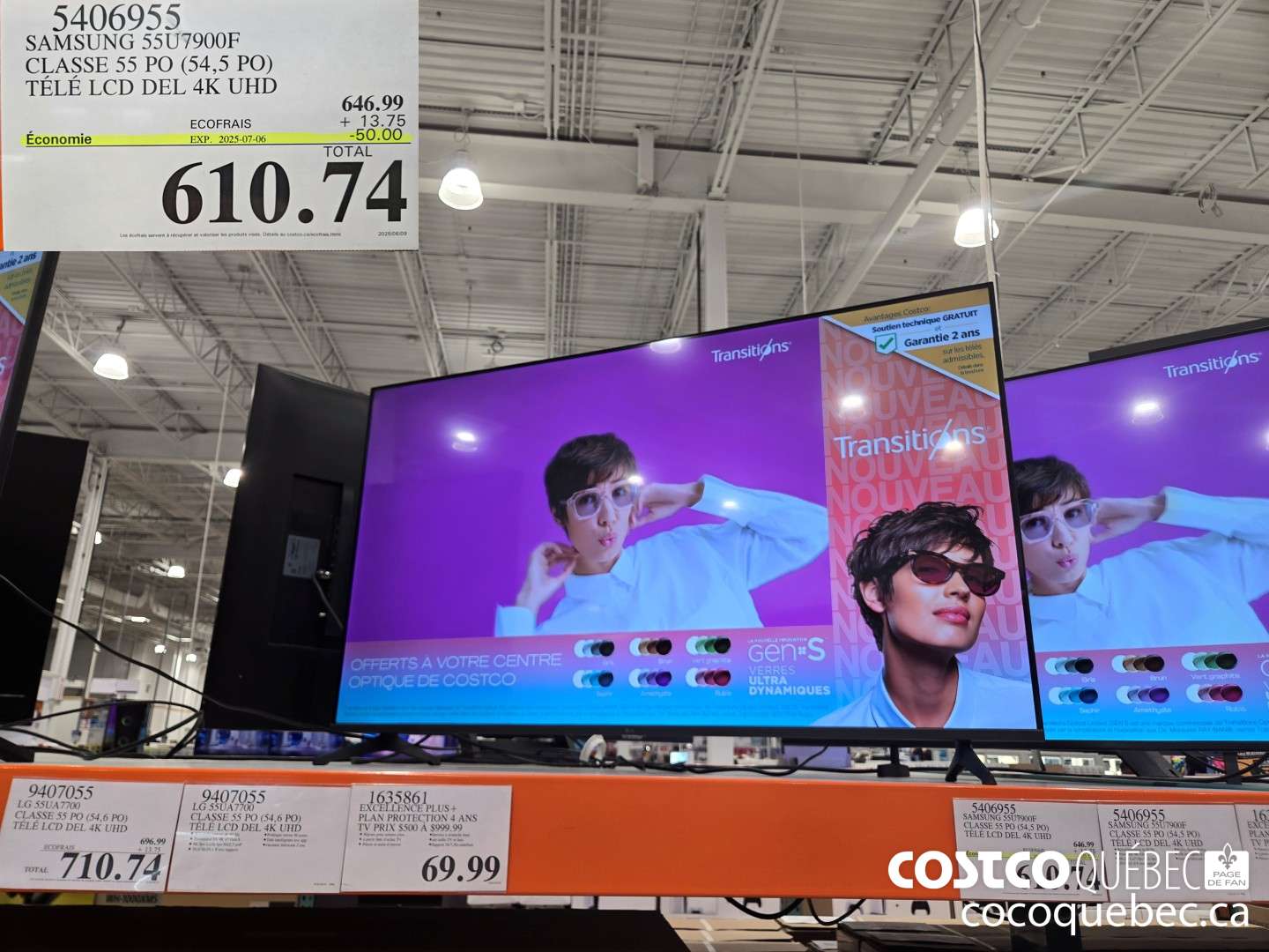 5406955 SAMSUNG 55U7900F CLASSE 55 PO (54,5 PO) TELE LCD DEL 4K UHD  ($50.00 INSTANT SAVINGS EXPIRES ON 2025-07-06) $610.74