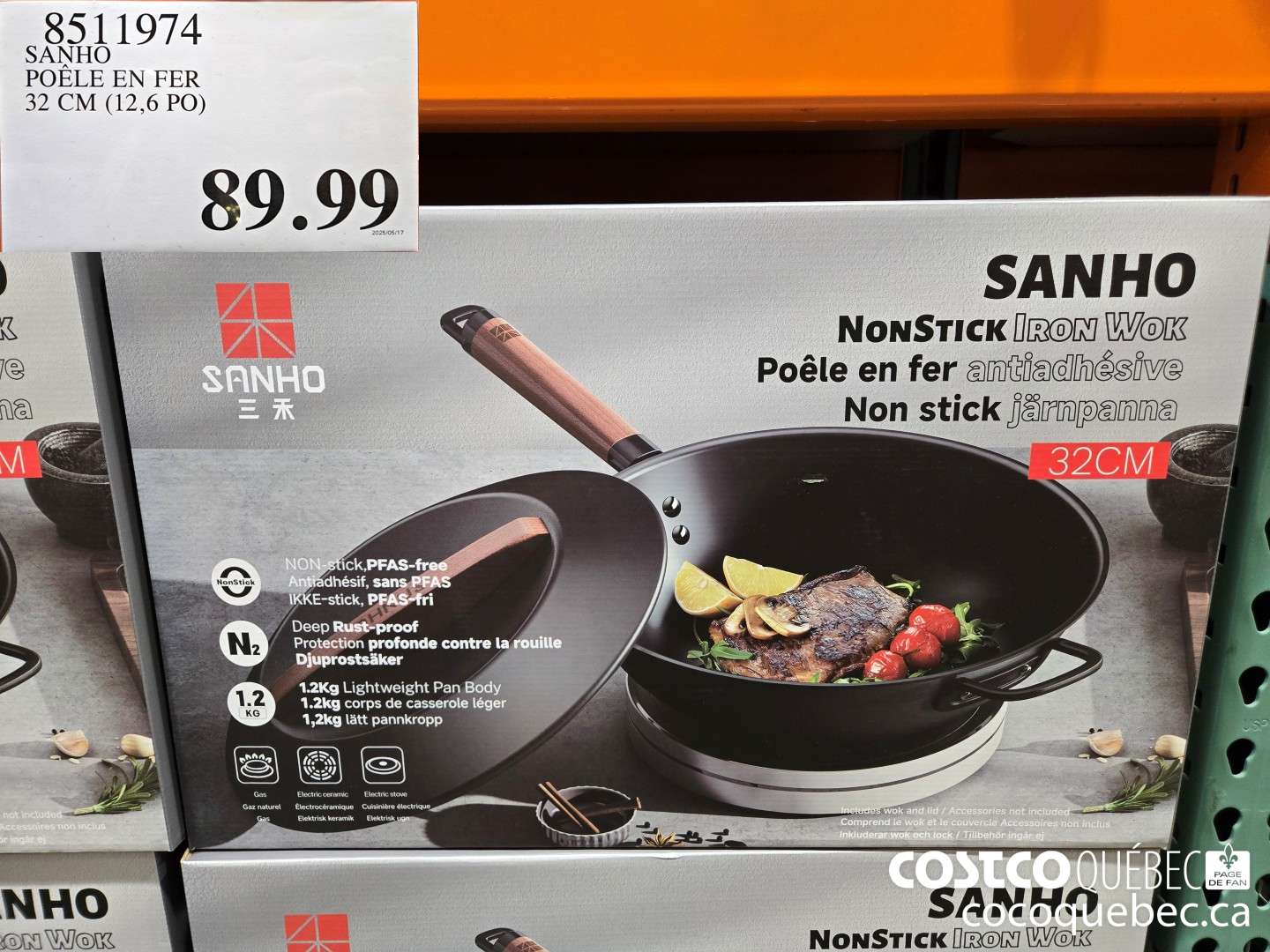 8511974 SANHO POELE EN FER 32 CM (12,6 PO)  $89.99