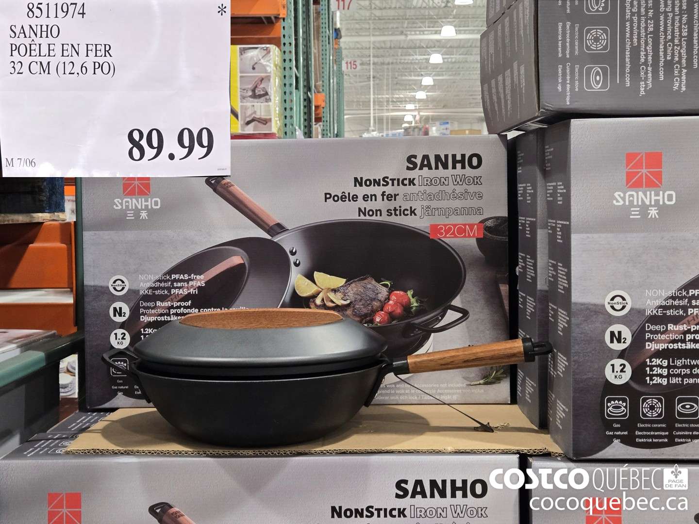 8511974 SANHO POELE EN FER 32 CM (12,6 PO)  $89.99