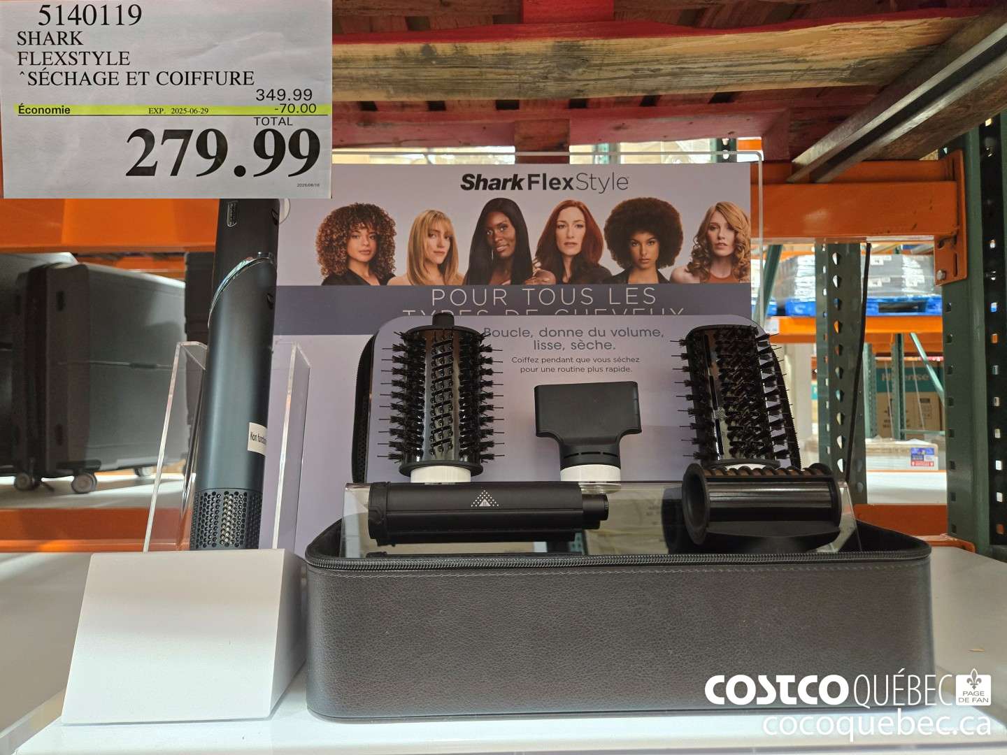 5140119 SHARK FLEXSTYLE SECHAGE ET COIFFURE  2025-06-29 ($70.00 INSTANT SAVINGS) $279.99
