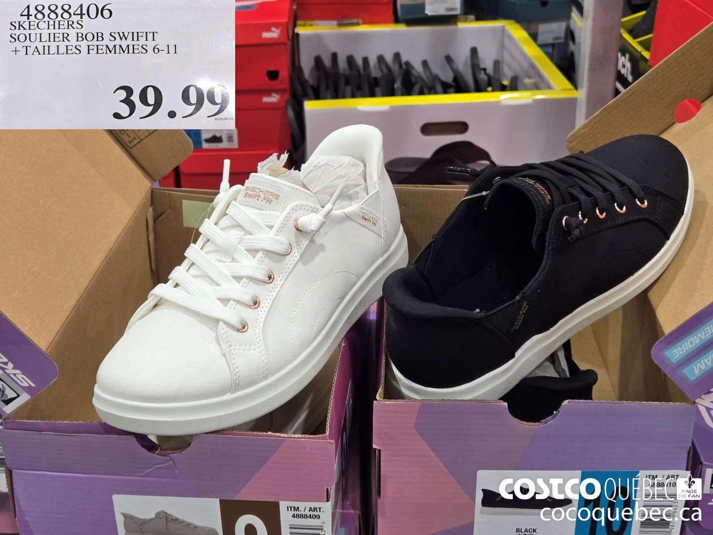 4888406 SKECHERS SOULIER BOB SWIFIT +TAILLES FEMMES 6-11  $39.99