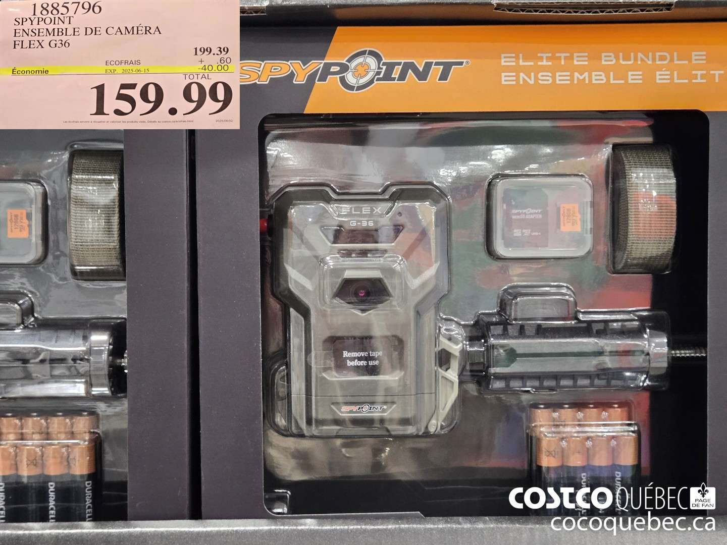 1885796 SPYPOINT ENSEMBLE DE CAMERA FLEX G36  ($60.00 INSTANT SAVINGS EXPIRES ON 2025-06-08) $159.99