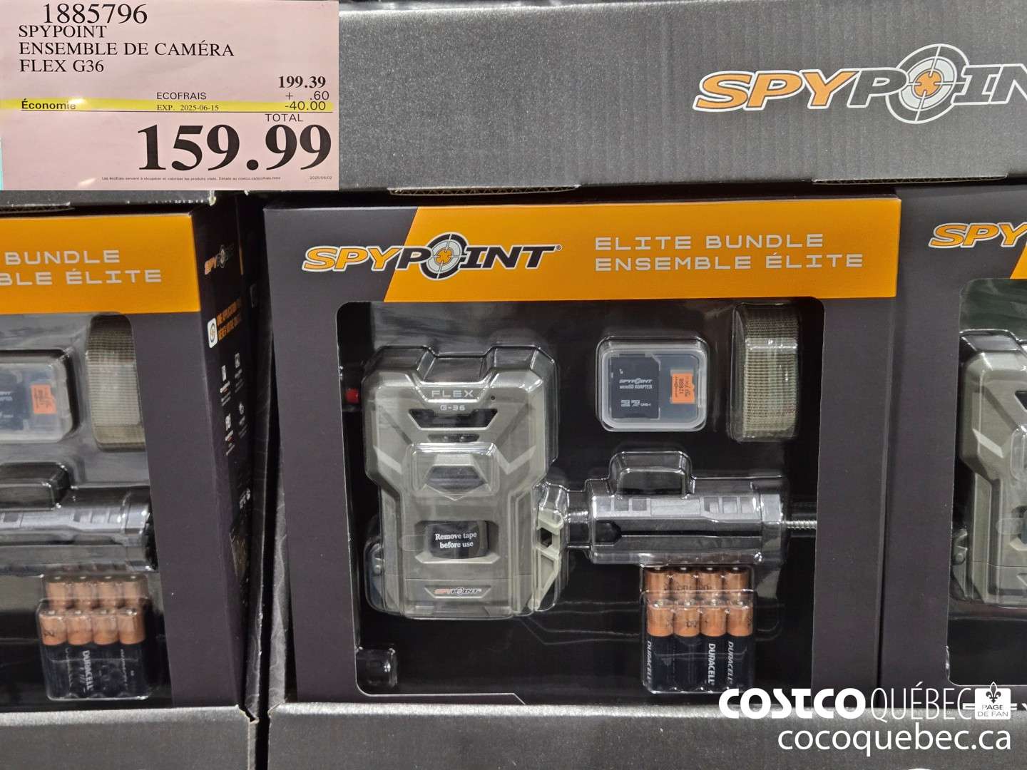 1885796 SPYPOINT ENSEMBLE DE CAMERA FLEX G36  ($60.00 INSTANT SAVINGS EXPIRES ON 2025-06-15) $159.99