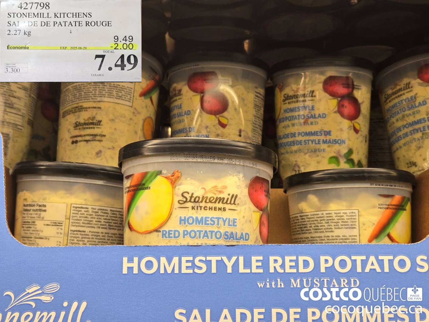 427798 STONEMILL KITCHENS SALADE DE PATATE ROUGE  ($2.00 INSTANT SAVINGS EXPIRES ON 2025-06-29) $7.49