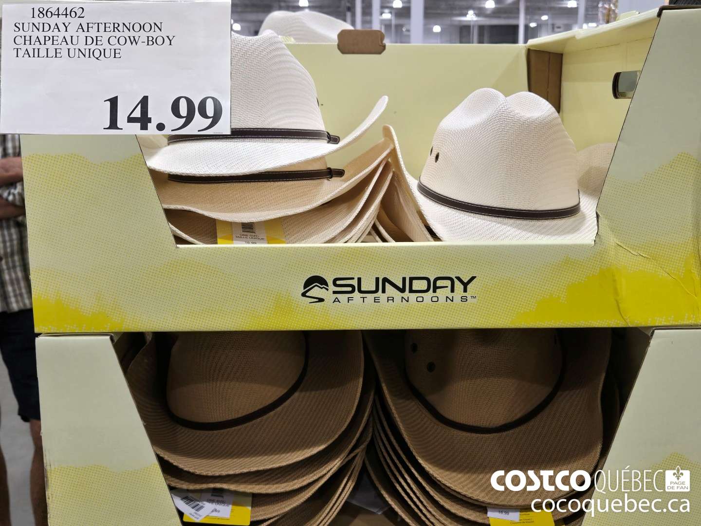 1864462 SUNDAY AFTERNOON CHAPEAU DE COW-BOY TAILLE UNIQUE  $14.99