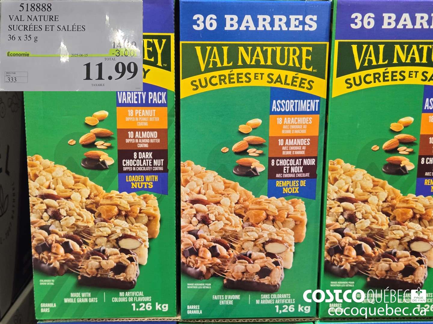 518888 VAL NATURE SUCREES ET SALEES  ($3.00 INSTANT SAVINGS EXPIRES ON 2025-06-15) $11.99