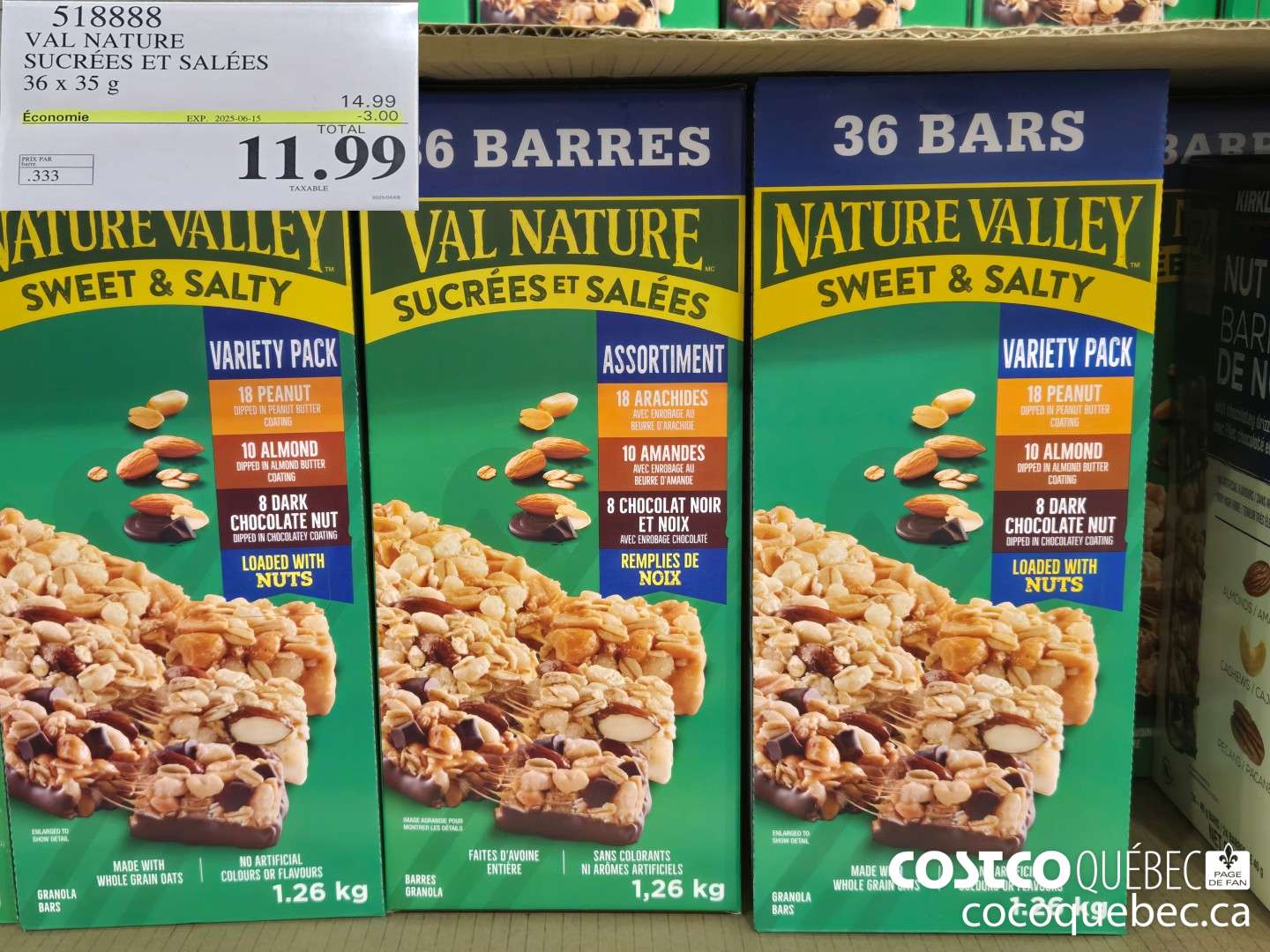 518888 VAL NATURE SUCREES ET SALEES  ($3.00 INSTANT SAVINGS EXPIRES ON 2025-06-15) $11.99