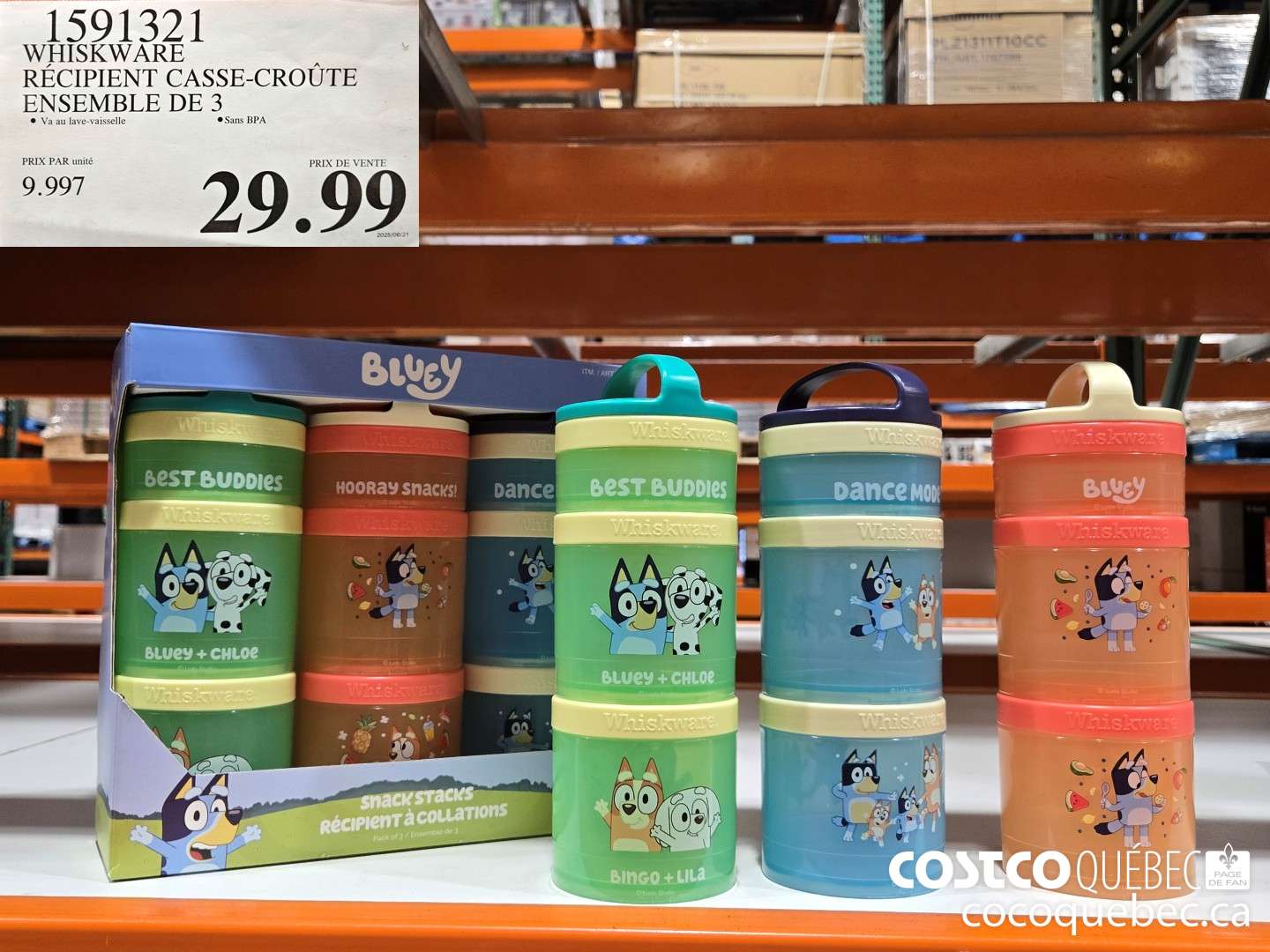 1591321 WHISKWARE RECIPIENT CASSE-CROUTE ENSEMBLE DE 3  $29.99