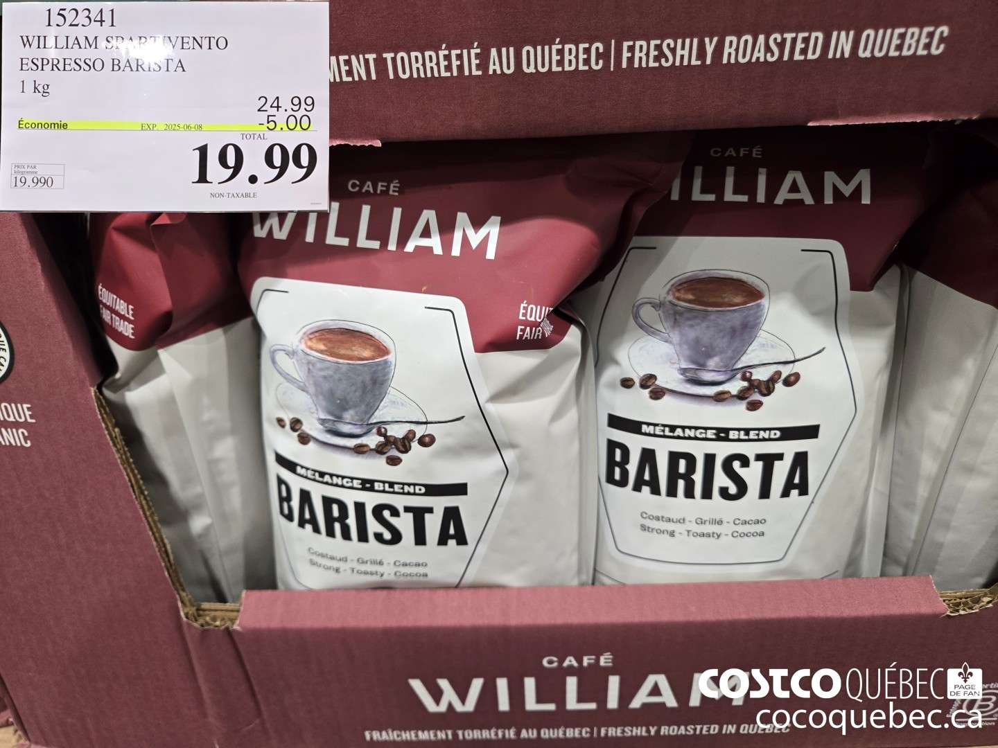 152341 WILLIAM SPARTIVENTO ESPRESSO BARISTA  ($5.00 INSTANT SAVINGS EXPIRES ON 2025-06-08) $19.99