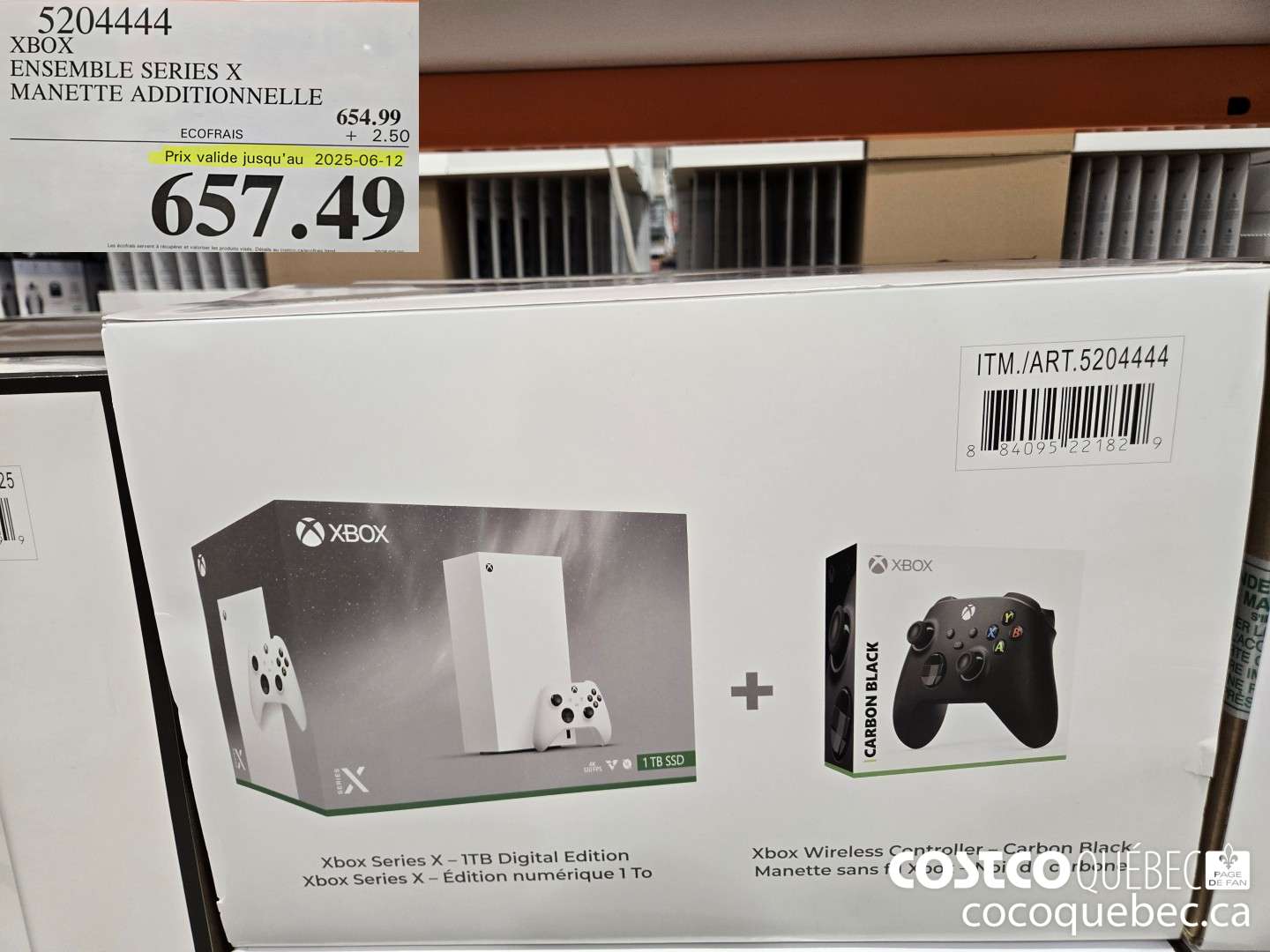 5204444 XBOX ENSEMBLE SERIES X MANETTE ADDITIONNELLE  $654.49