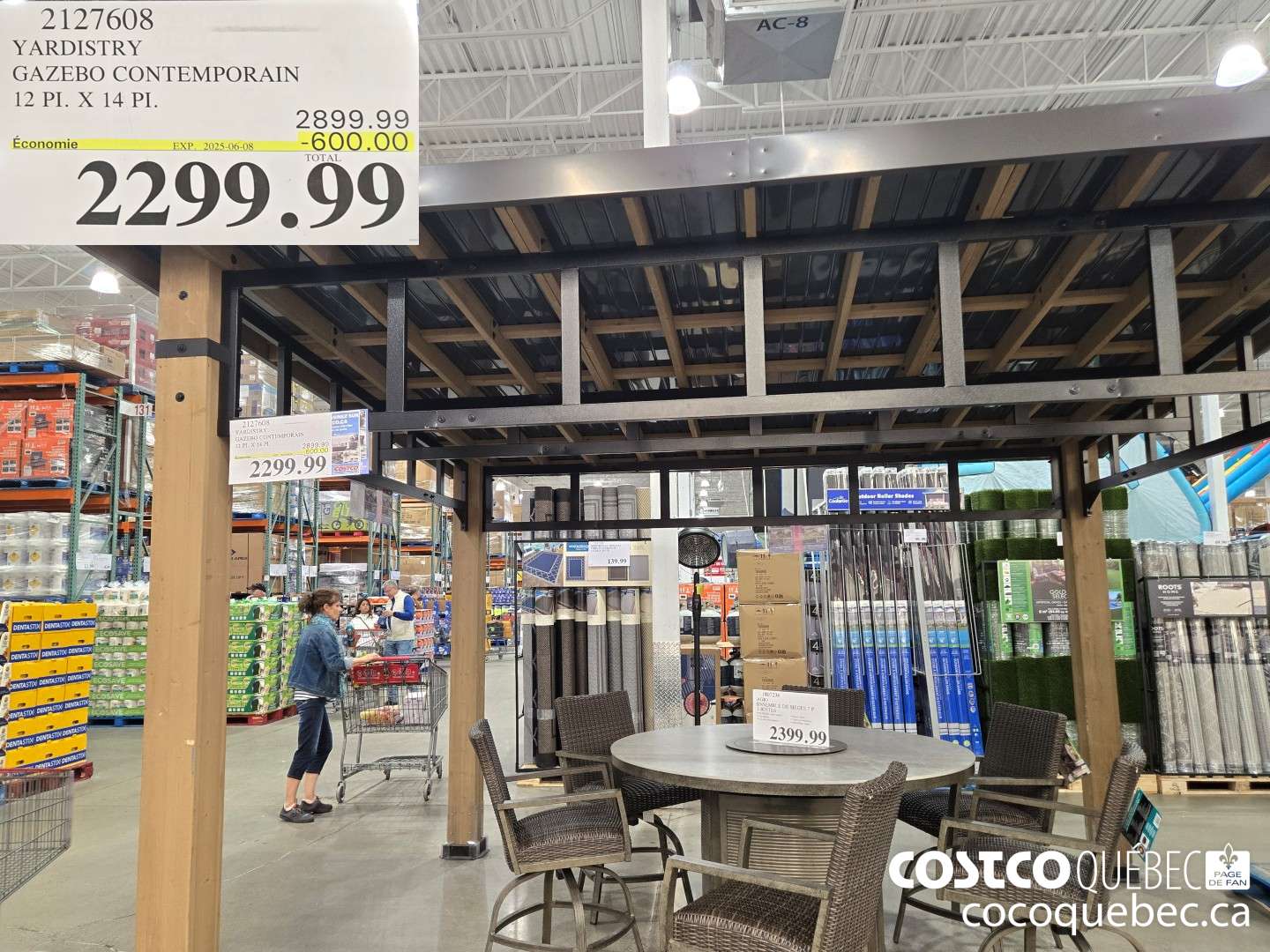 2127608 YARDISTRY GAZEBO CONTEMPORAIN  ($600.00 INSTANT SAVINGS EXPIRES ON 2025-06-08) $2299.99