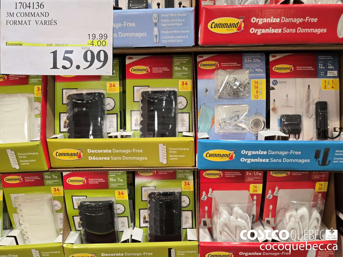 1704136 3M COMMAND FORMAT  ($4.00 INSTANT SAVINGS EXPIRES ON 2025-07-27) $15.99