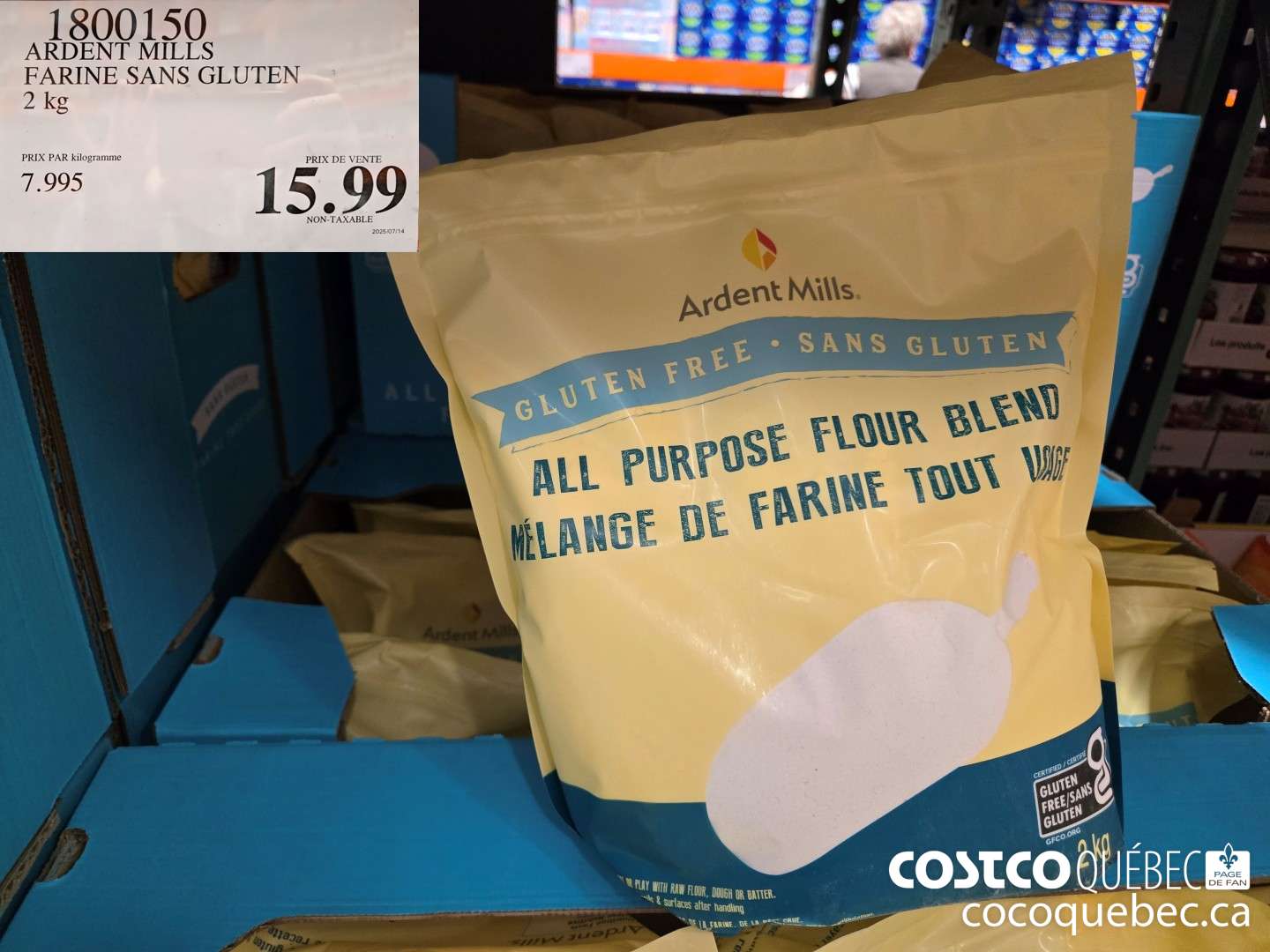 1800150 ARDENT MILLS FARINE SANS GLUTEN 2 kg  $15.99