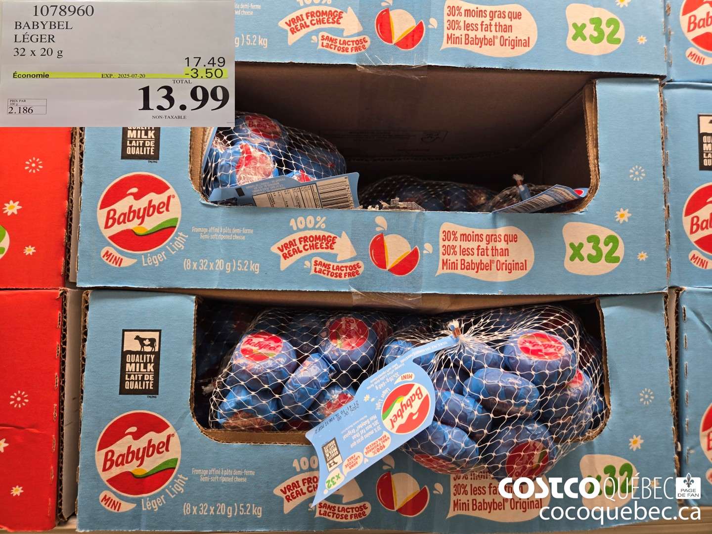 1078960 BABYBEL LEGER 32x 20 G ($3.50 INSTANT SAVINGS EXPIRES ON 2025-07-20) $13.99