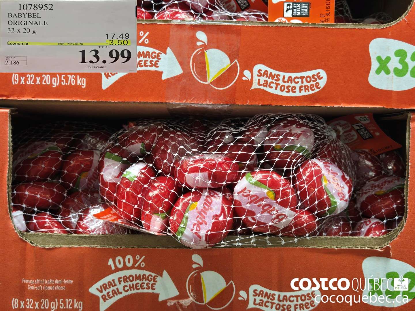 1078952 BABYBEL ORIGINALE  ($3.50 INSTANT SAVINGS EXPIRES ON 2025-07-20) $13.99