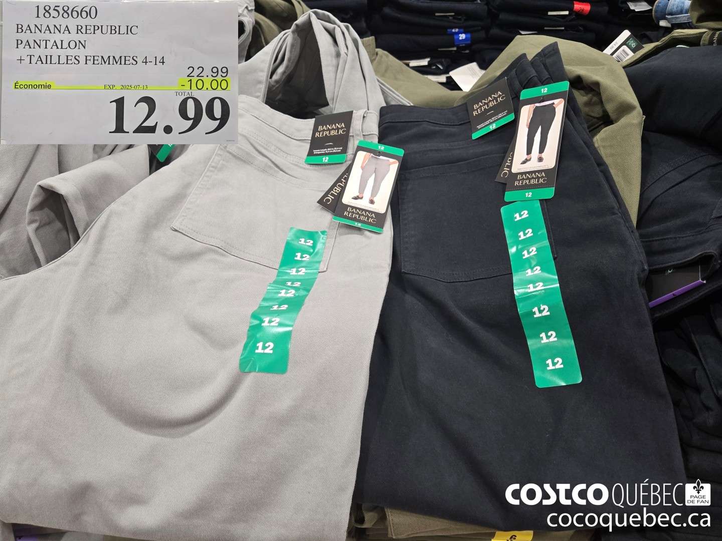 1858660 BANANA REPUBLIC PANTALON +TAILLES FEMMES 4-14  ($10.00 INSTANT SAVINGS EXPIRES ON 2025-07-13) $12.99
